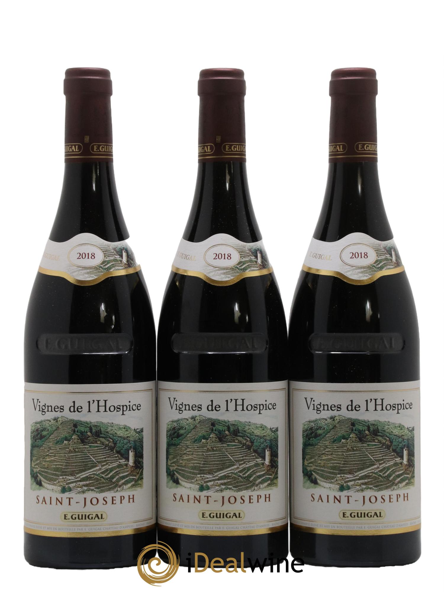 Saint-Joseph Vignes de l'Hospice Guigal 2018 - Lot de 3 bouteilles - 0