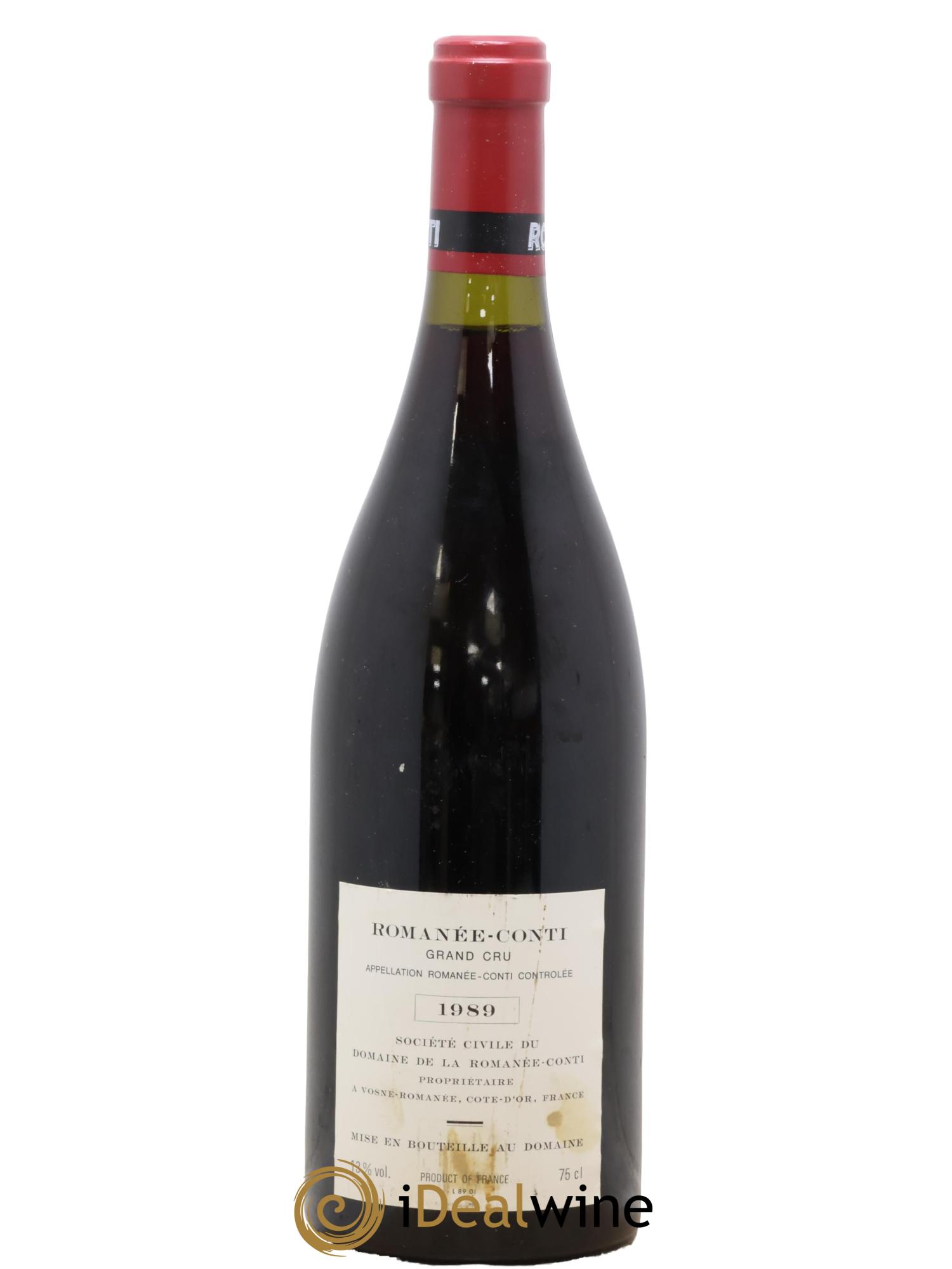 Romanée-Conti Grand Cru Domaine de la Romanée-Conti 1989 - Lot of 1 bottle - 1