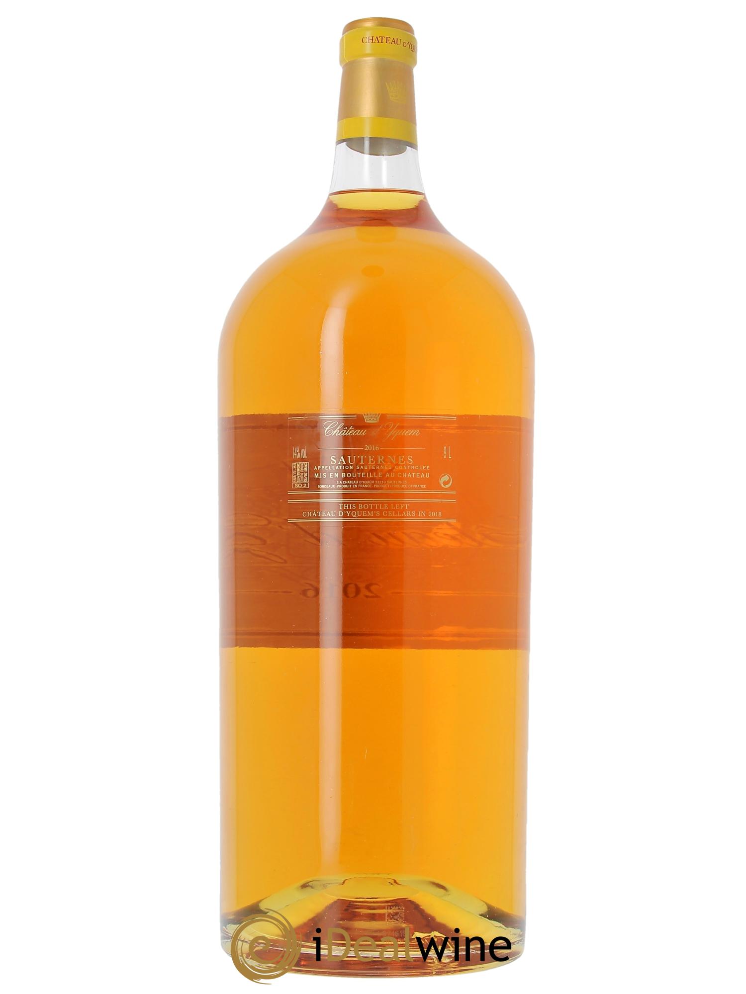 Château d' Yquem 1er Cru Classé Supérieur 2016 - Posten von 1 Salmanazar - 2