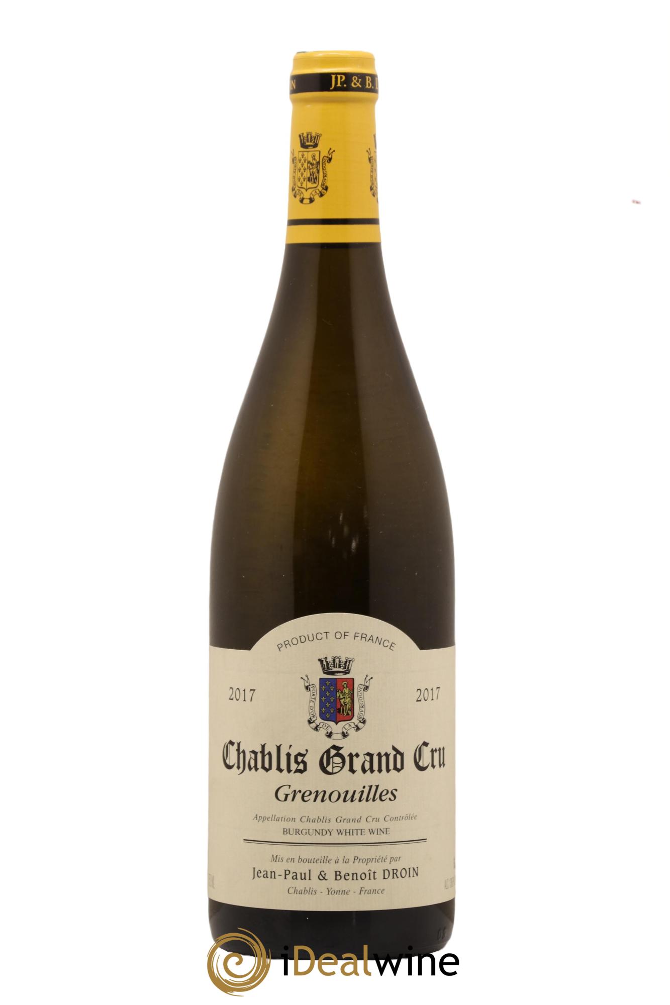Chablis Grand Cru Grenouilles Jean-Paul & Benoît Droin (Domaine) 2017 - Lot de 1 bouteille - 0