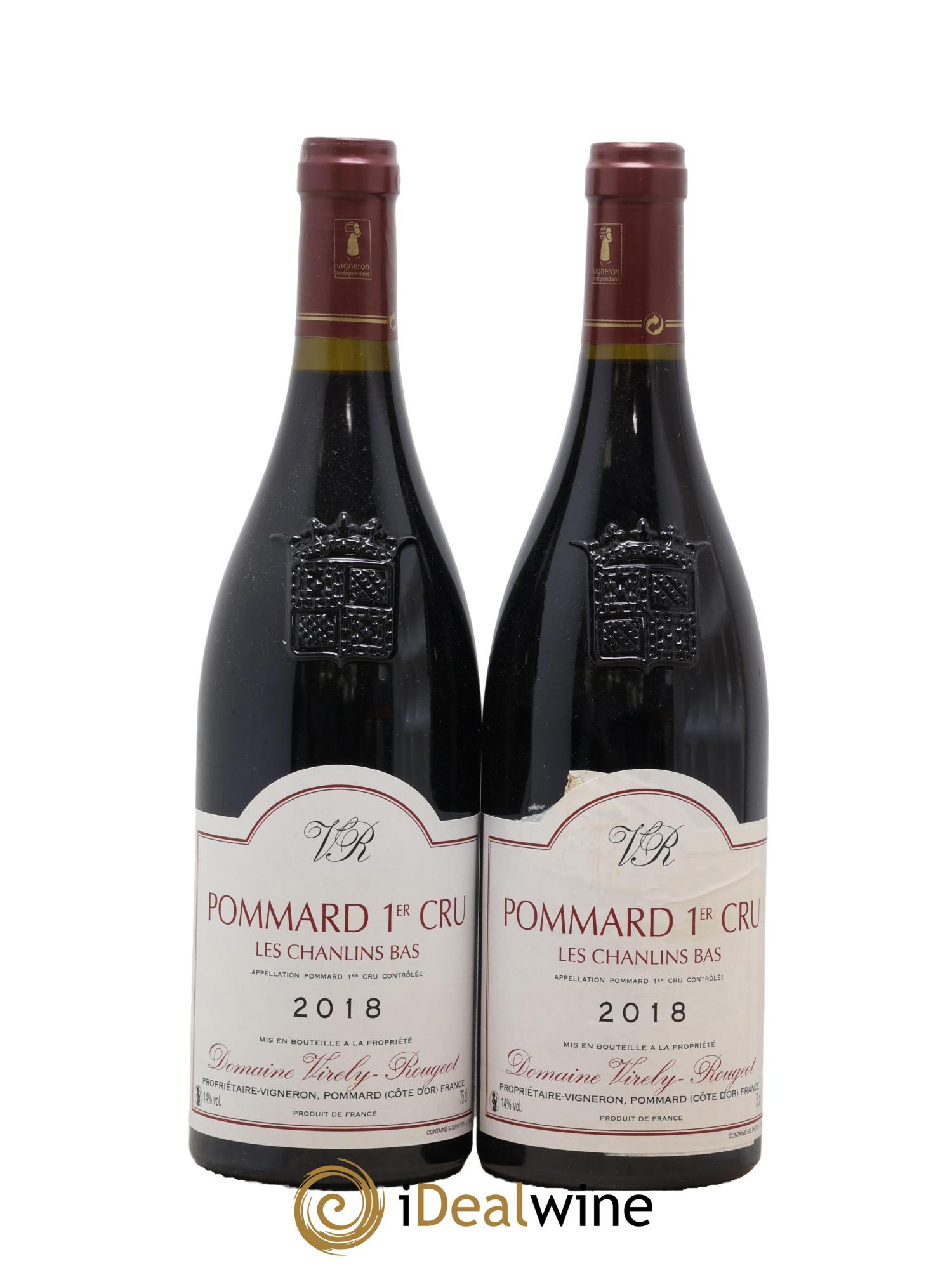 Pommard 1er Cru Les Chanlins Bas Domaine Virely Rougeot 2018 - Posten von 2 Flaschen - 0