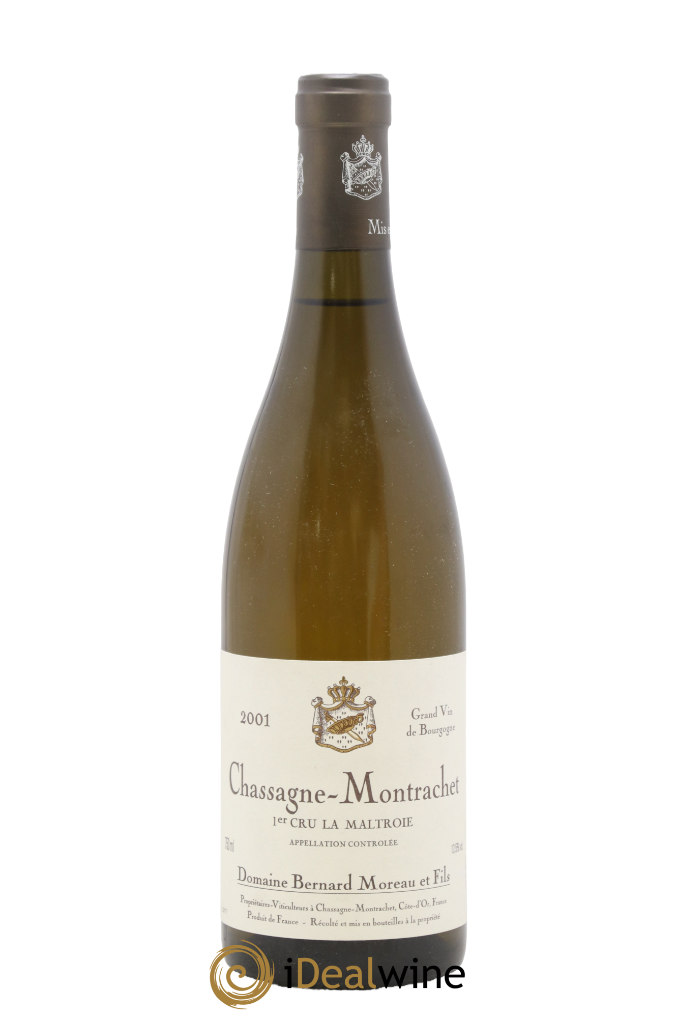 Chassagne-Montrachet 1er Cru La Maltroie Bernard Moreau et Fils (Domaine) 2001 - Posten von 1 Flasche - 0