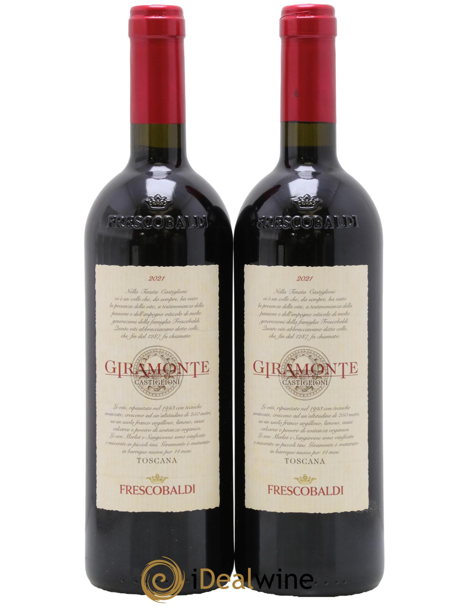 Italie Toscana IGT Giramonte Frescobaldi 2021 - Lot de 2 bouteilles - 0