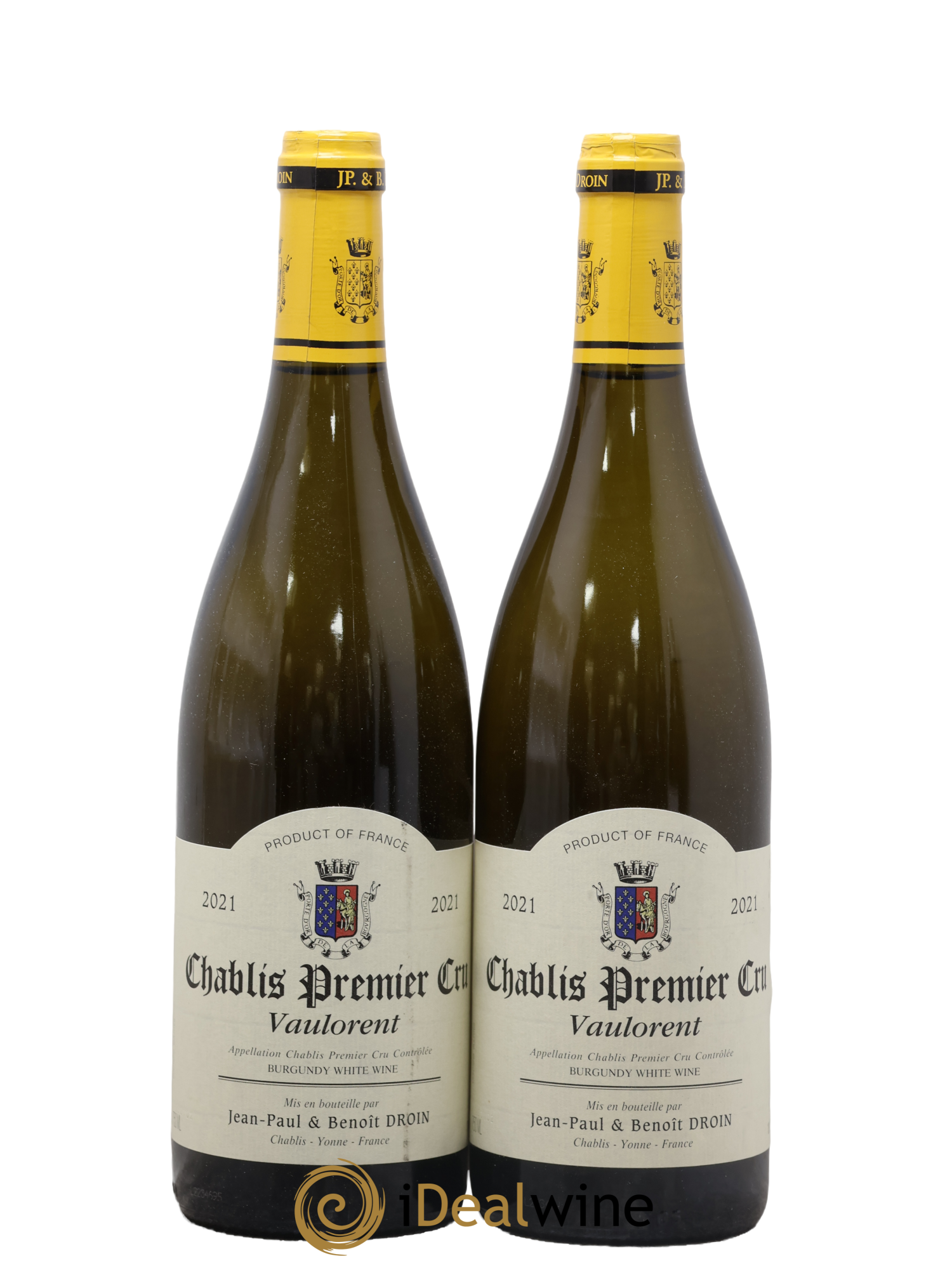 Chablis 1er Cru Vaulorent Jean-Paul & Benoît Droin (Domaine) 2021 - Lot de 2 bouteilles - 0