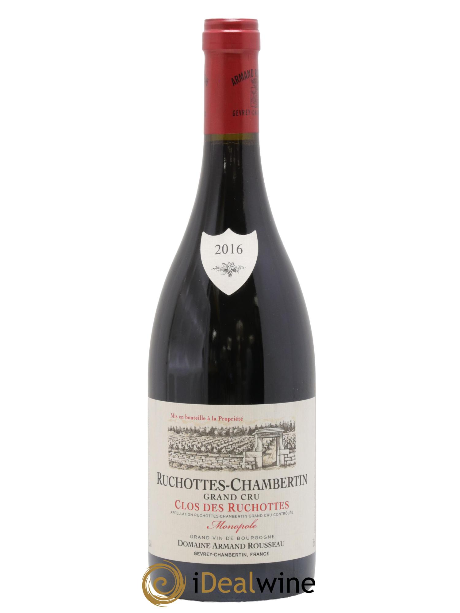 Ruchottes-Chambertin Grand Cru Clos des Ruchottes Armand Rousseau (Domaine) 2016 - Posten von 1 Flasche - 0