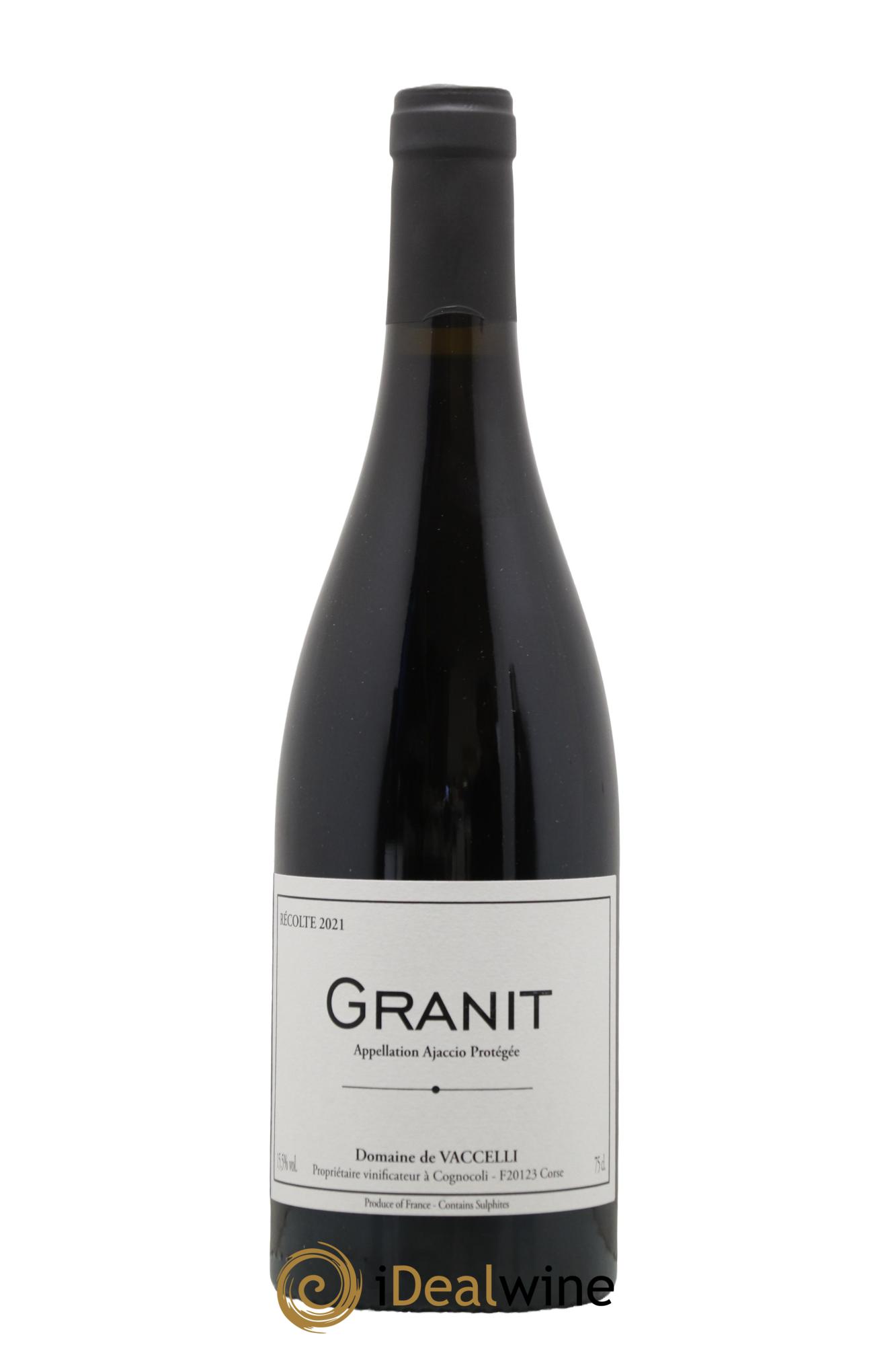 Ajaccio Granit Vaccelli 2021 - Lot de 1 bouteille - 0