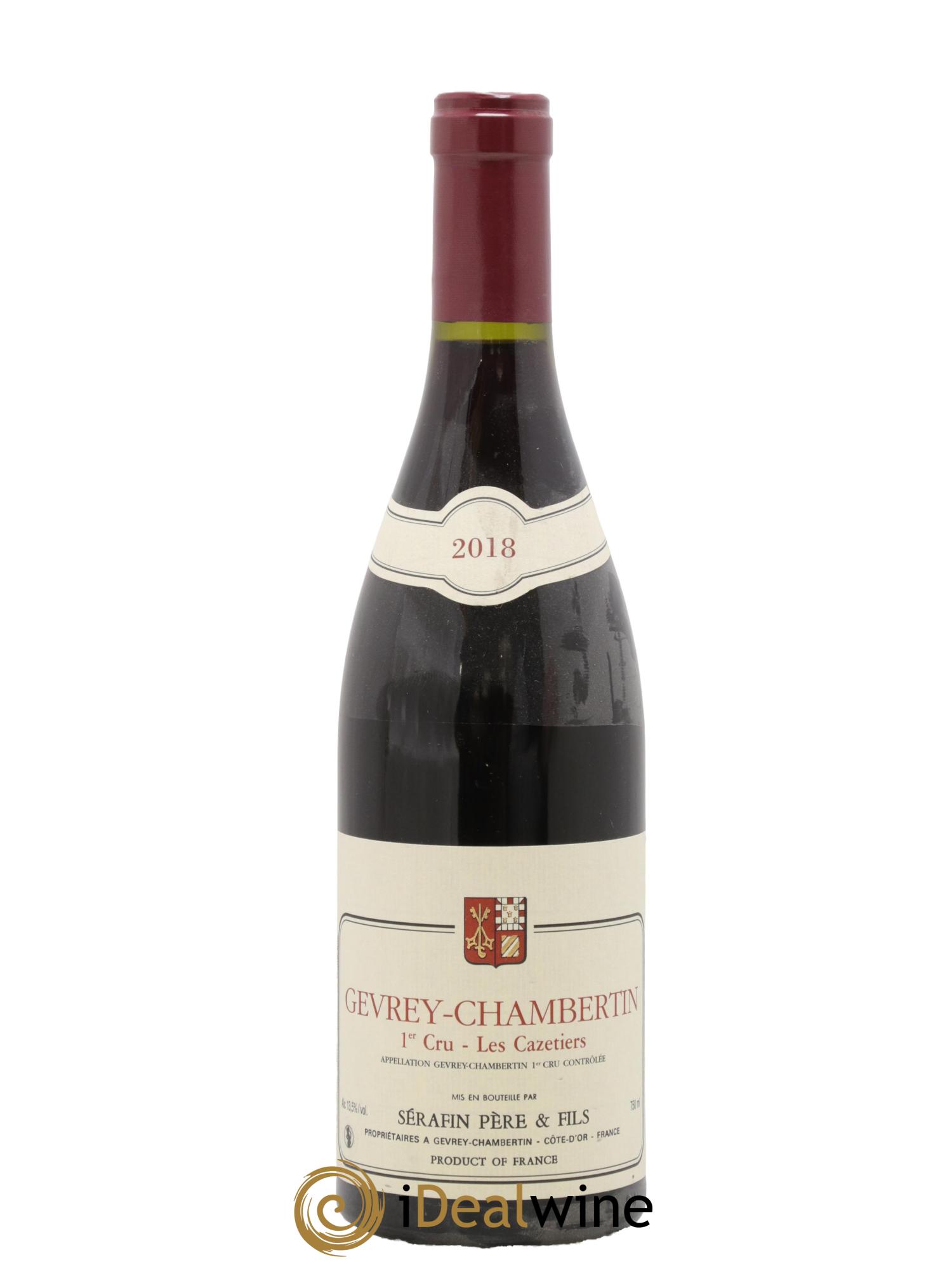 Gevrey-Chambertin 1er Cru Les Cazetiers Christian Sérafin Père et Fils 2018 - Lot of 1 bottle - 0