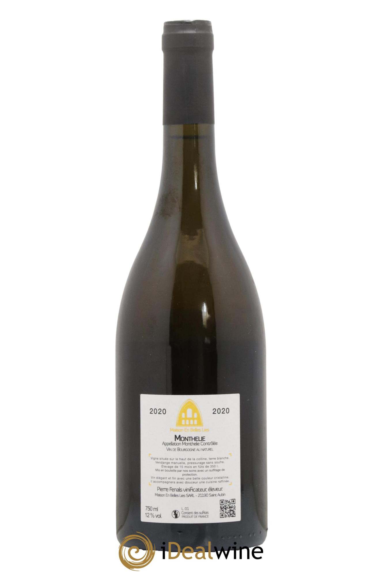 Monthélie Maison En Belles Lies 2020 - Lot de 1 bouteille - 1