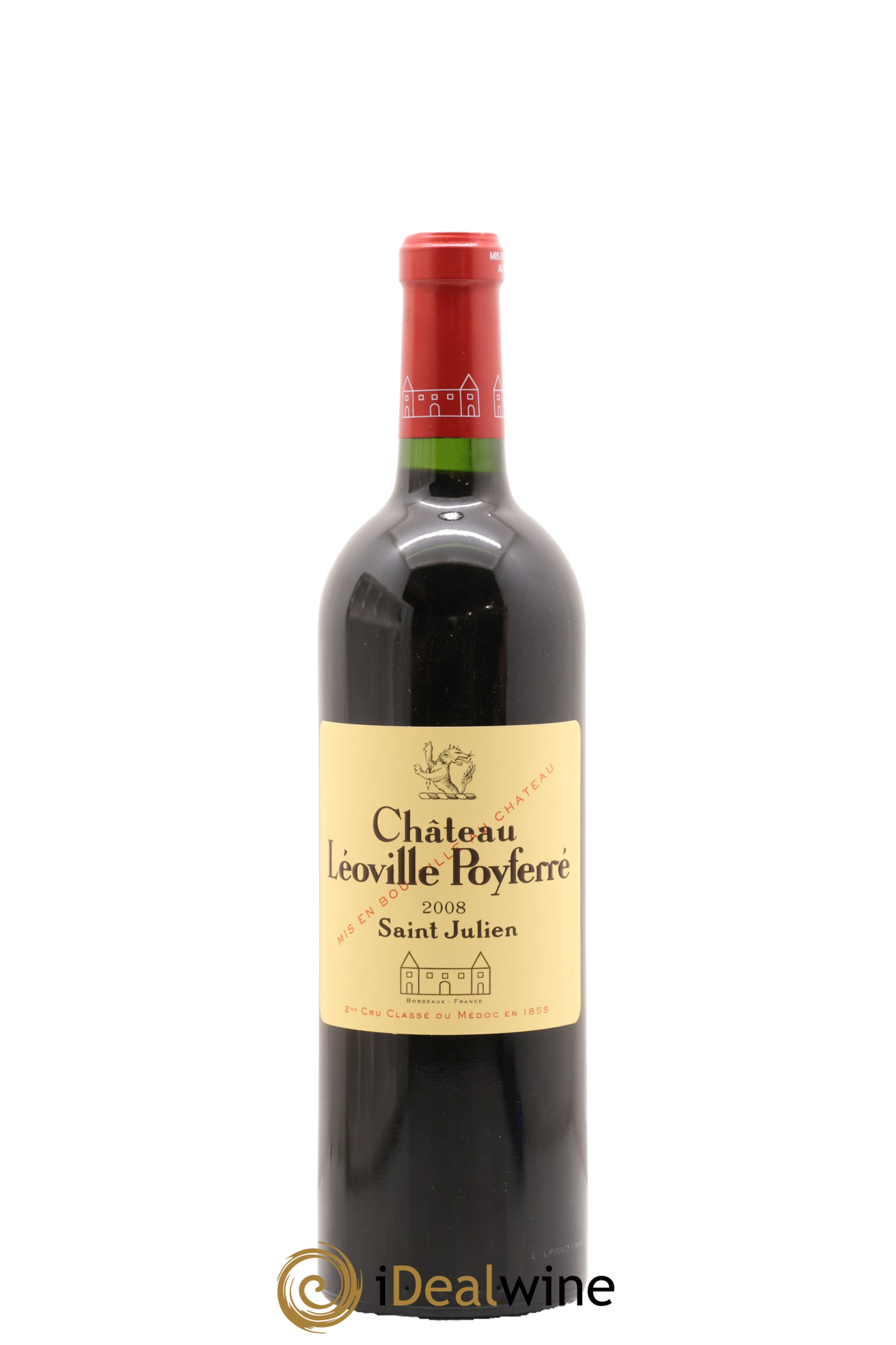 Château Léoville Poyferré 2ème Grand Cru Classé 2008 - Lot de 1 bouteille - 0