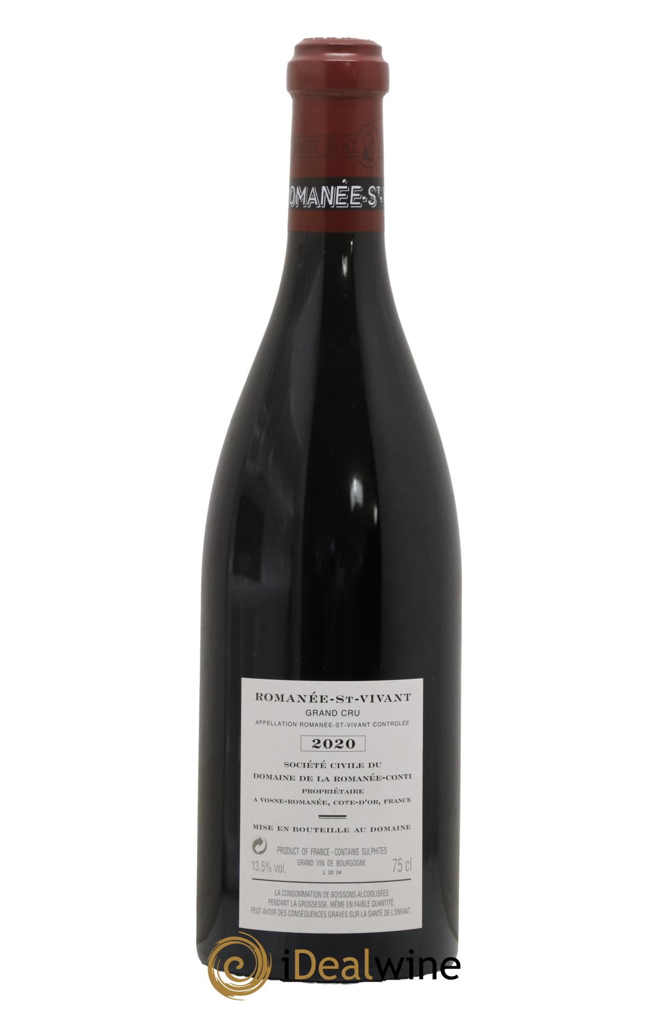 Romanée-Saint-Vivant Grand Cru Domaine de la Romanée-Conti 2020 - Lotto di 1 bottiglia - 1