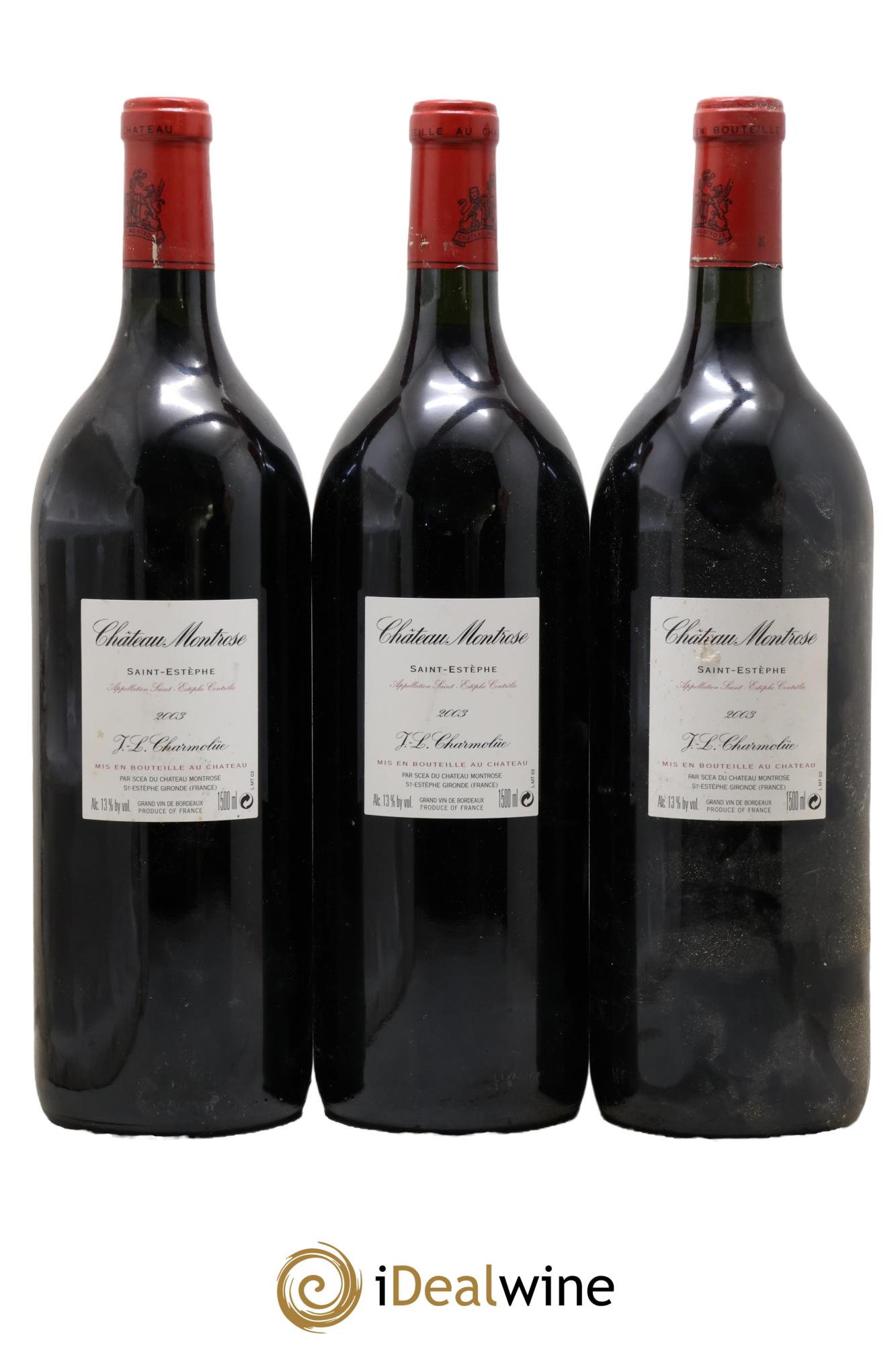 Château Montrose 2ème Grand Cru Classé 2003 - Lotto di 3 magnum - 1