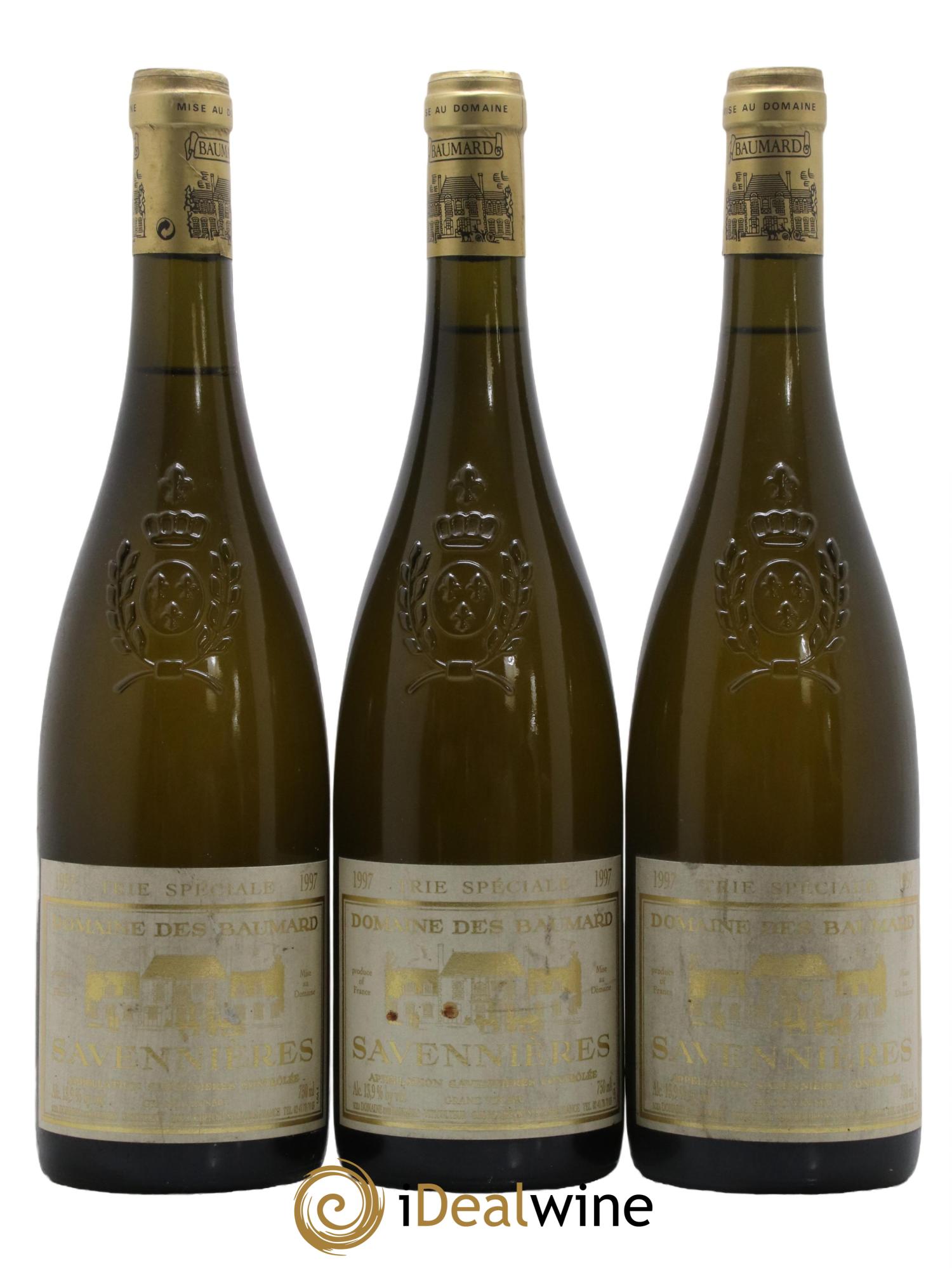 Savennières Trie Spéciale Baumard (Domaine des) 1997 - Lot de 3 bouteilles - 0