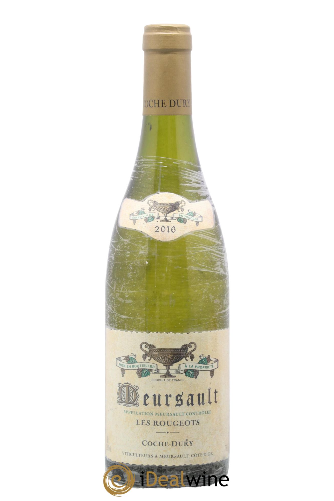 Meursault Les Rougeots Coche Dury (Domaine) 2016 - Lot de 1 bouteille - 0