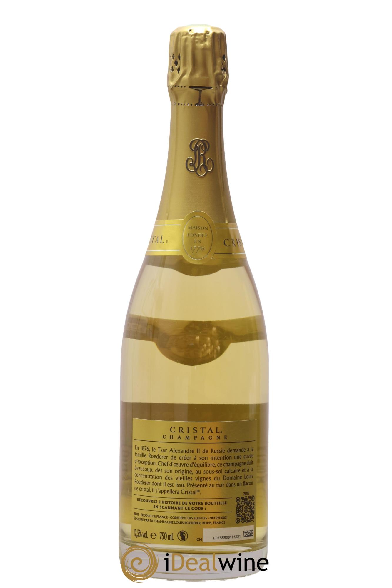 Cristal Louis Roederer 2015 - Lot of 1 bottle - 1