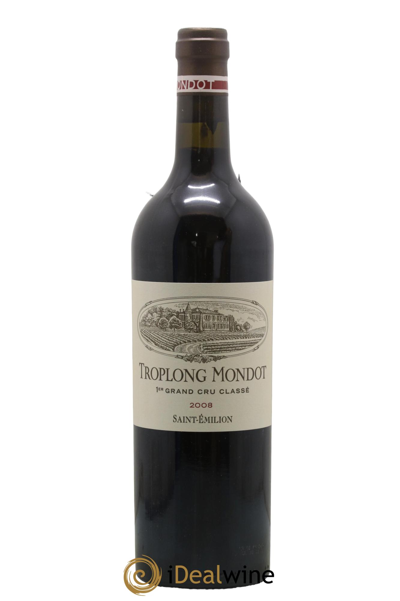 Château Troplong Mondot 1er Grand Cru Classé B 2008 - Lot de 1 bouteille - 0