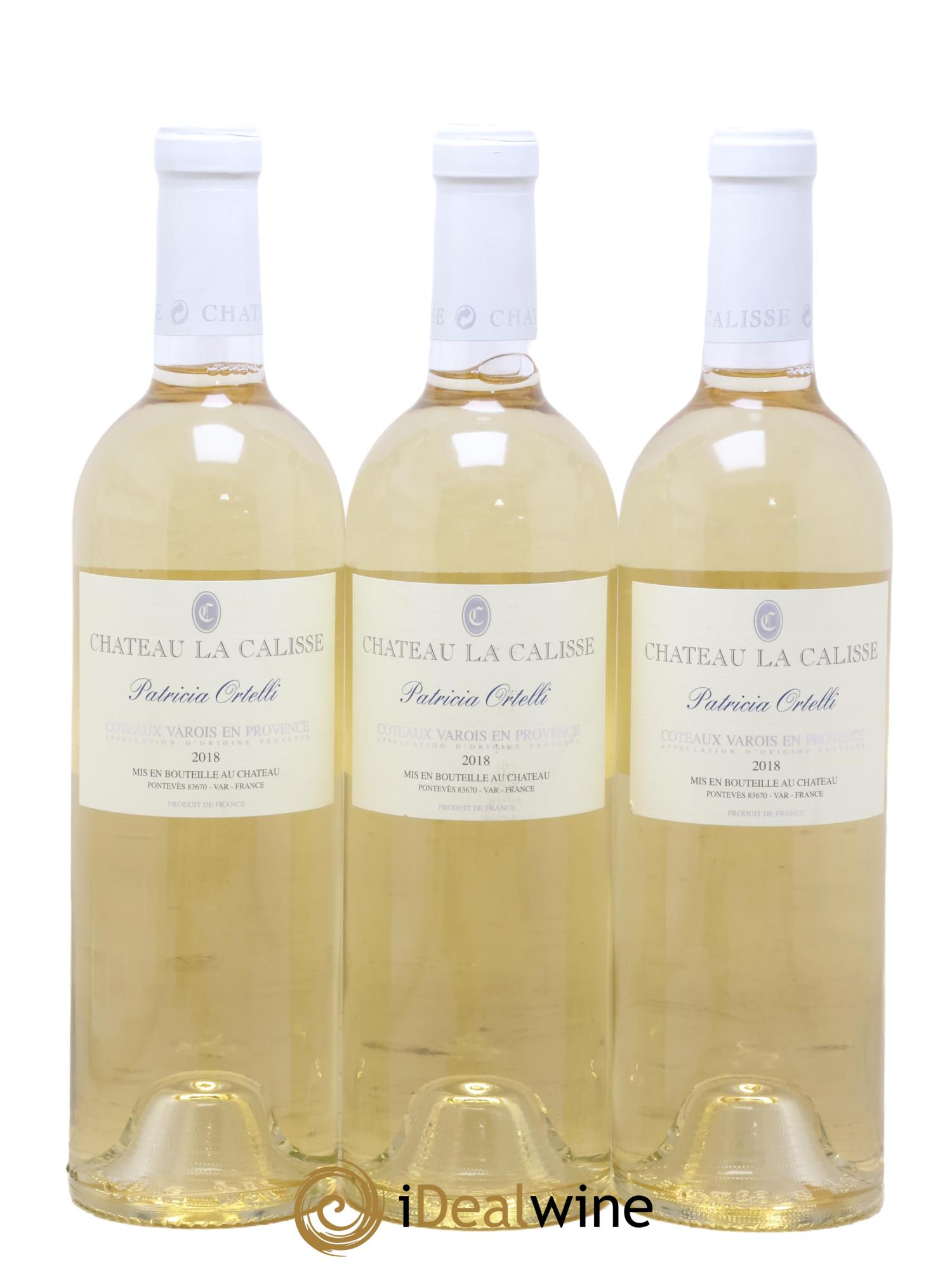 Côtes de Provence Coteaux Varois Château La Calisse Patricia Ortelli 2018 - Lot de 3 bouteilles - 0