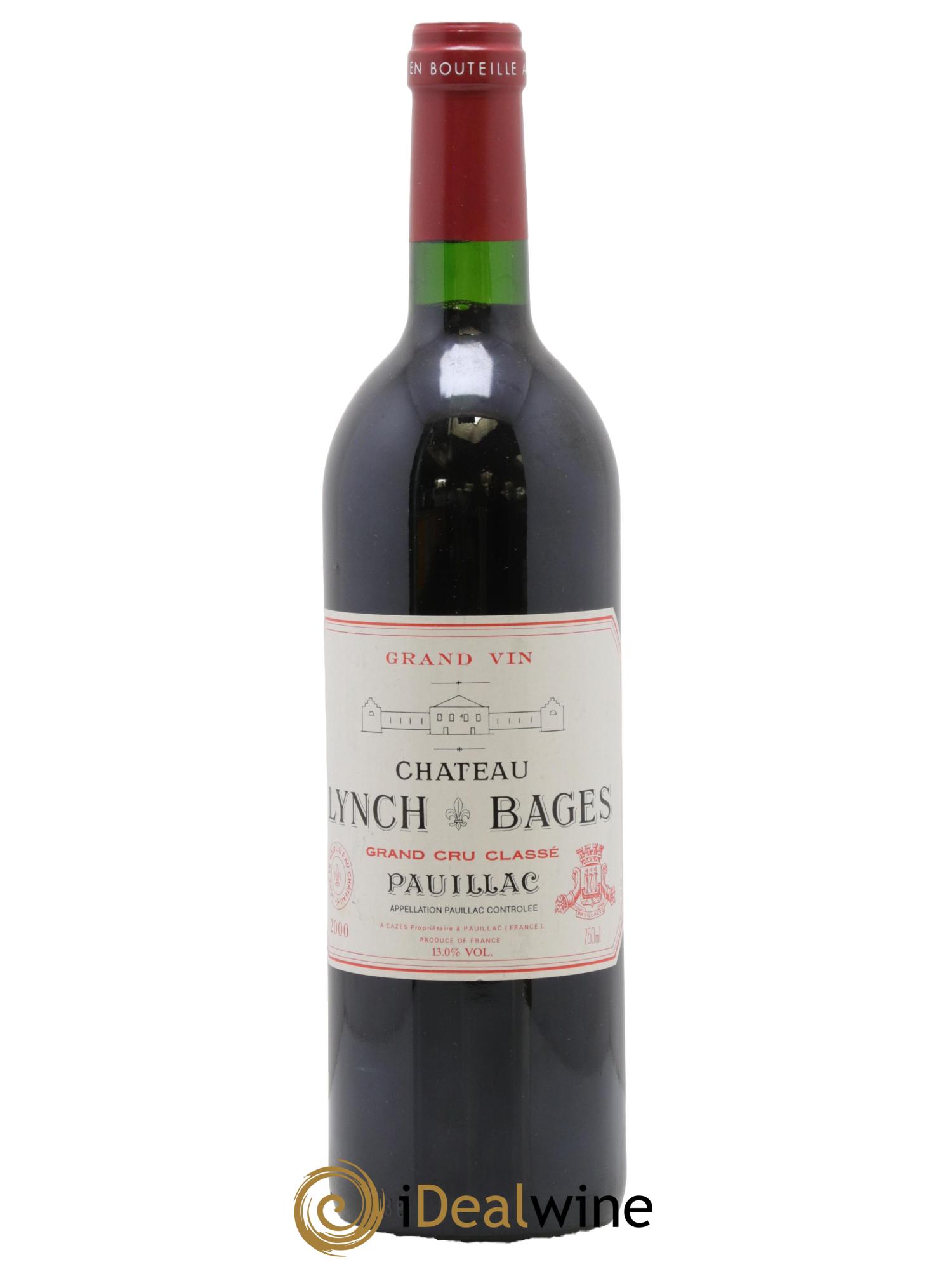 Château Lynch Bages 5ème Grand Cru Classé 2000 - Lot de 1 bouteille - 0