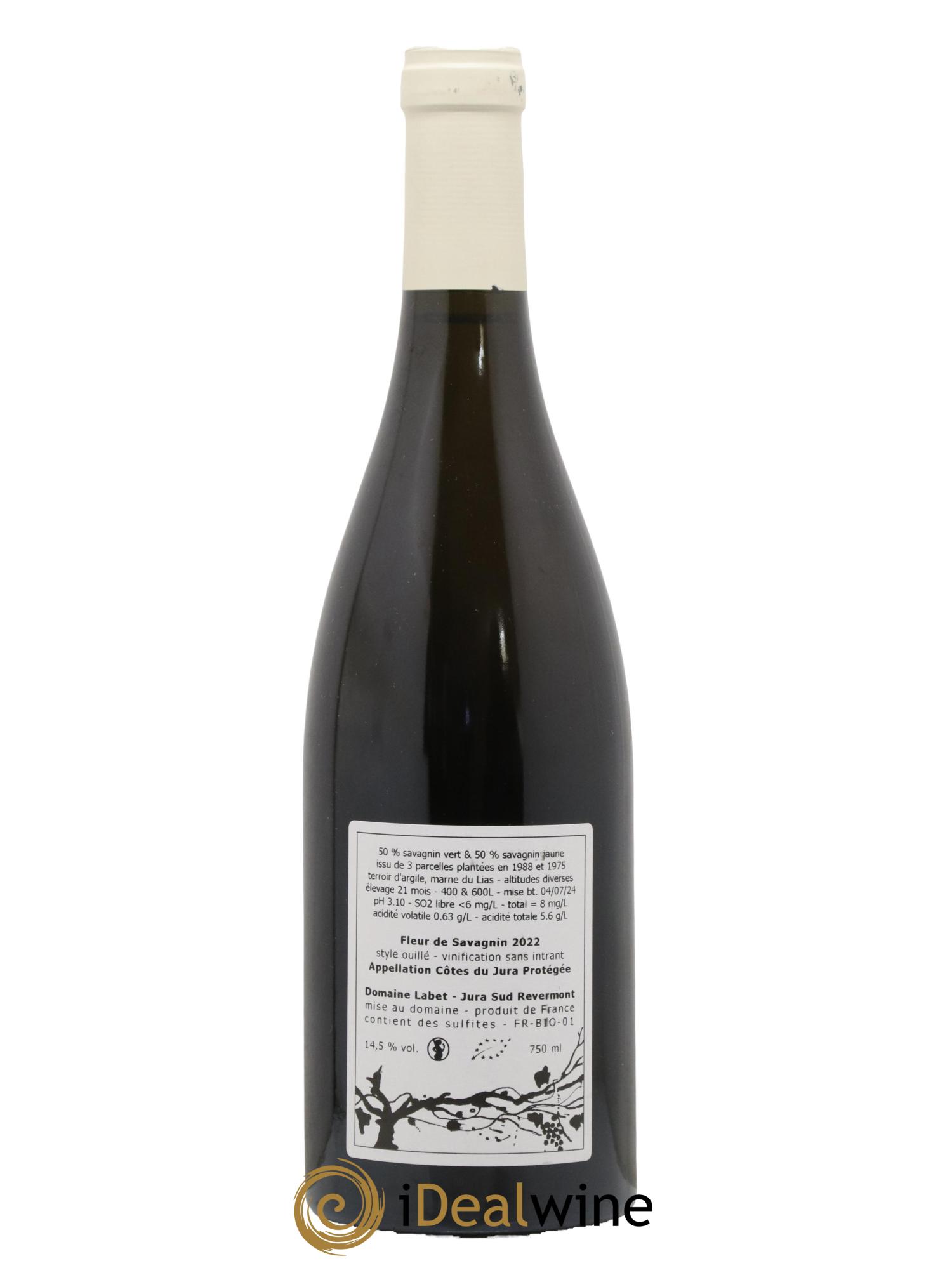 Côtes du Jura Fleur de Savagnin Romain - Julien  - Charline Labet 2022 - Posten von 1 Flasche - 1