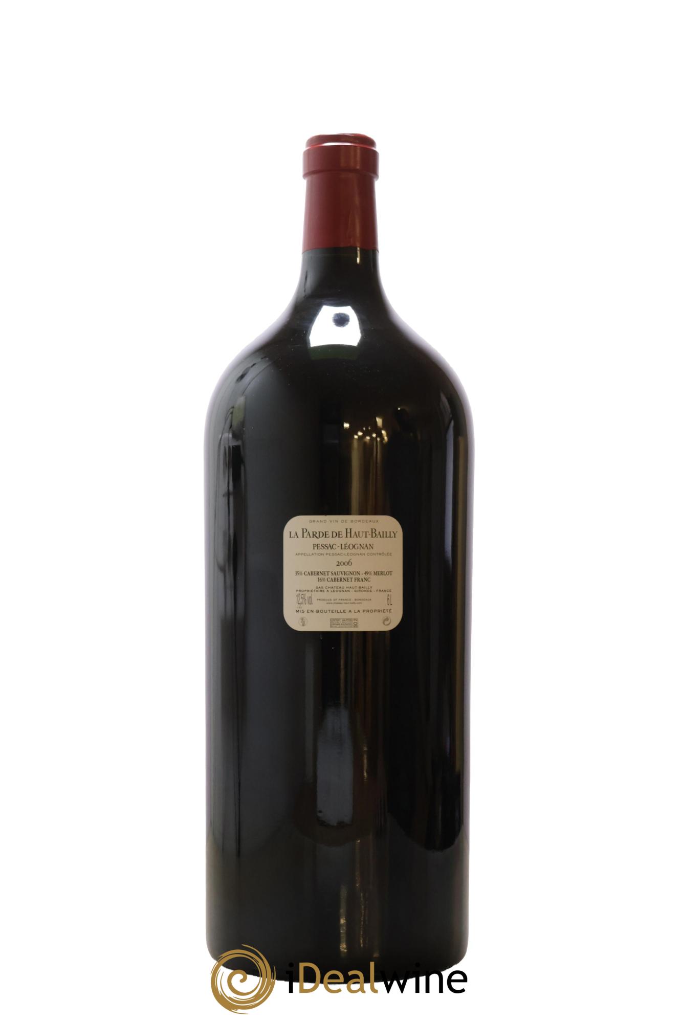 Haut Bailly II (Anciennement La Parde de Haut-Bailly) Second Vin 2006 - Lot de 1 impériale - 2
