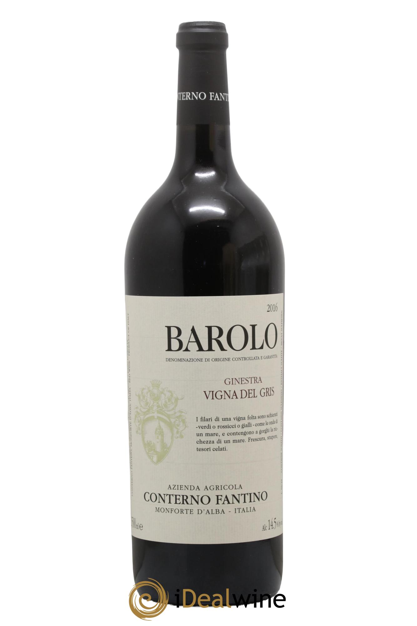 Barolo DOCG Ginestra Vigna Del gris Conterno Fantino 2016 - Lot de 1 magnum - 1