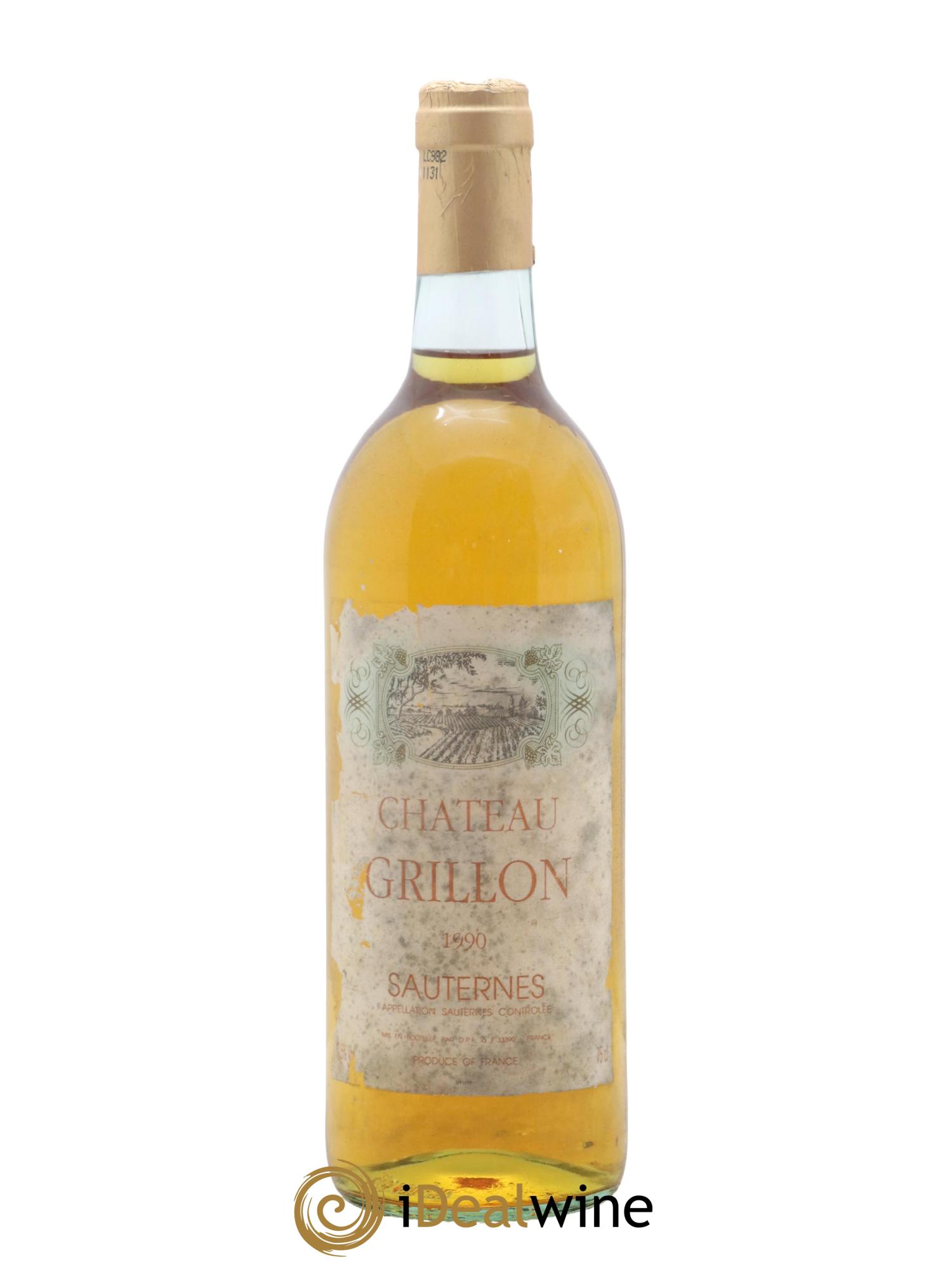 Sauternes Chateau Grillon 1990 - Posten von 1 Flasche - 0
