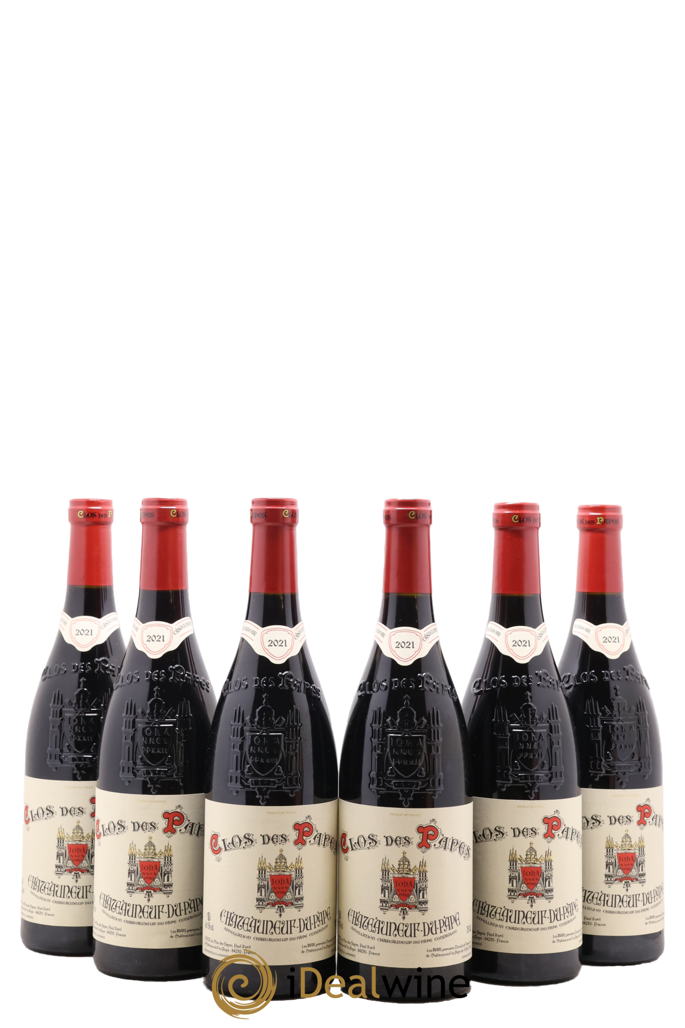Châteauneuf-du-Pape Clos des Papes - Paul Avril 2021 - Lot de 6 bouteilles - 0