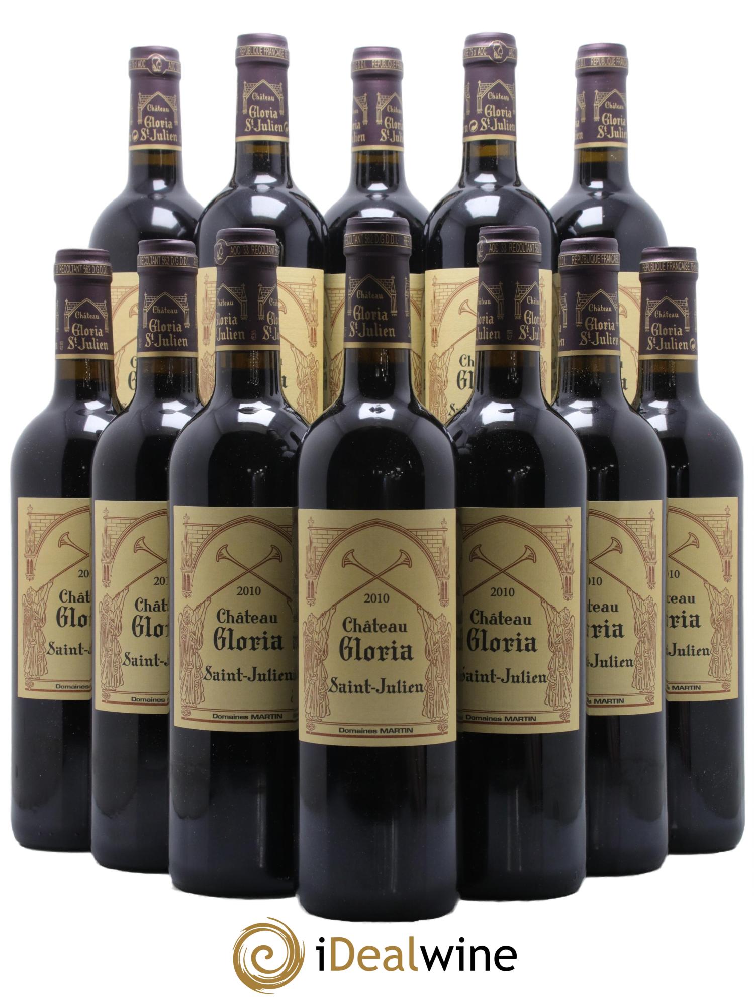 Château Gloria 2010 - Lot de 12 bouteilles - 0