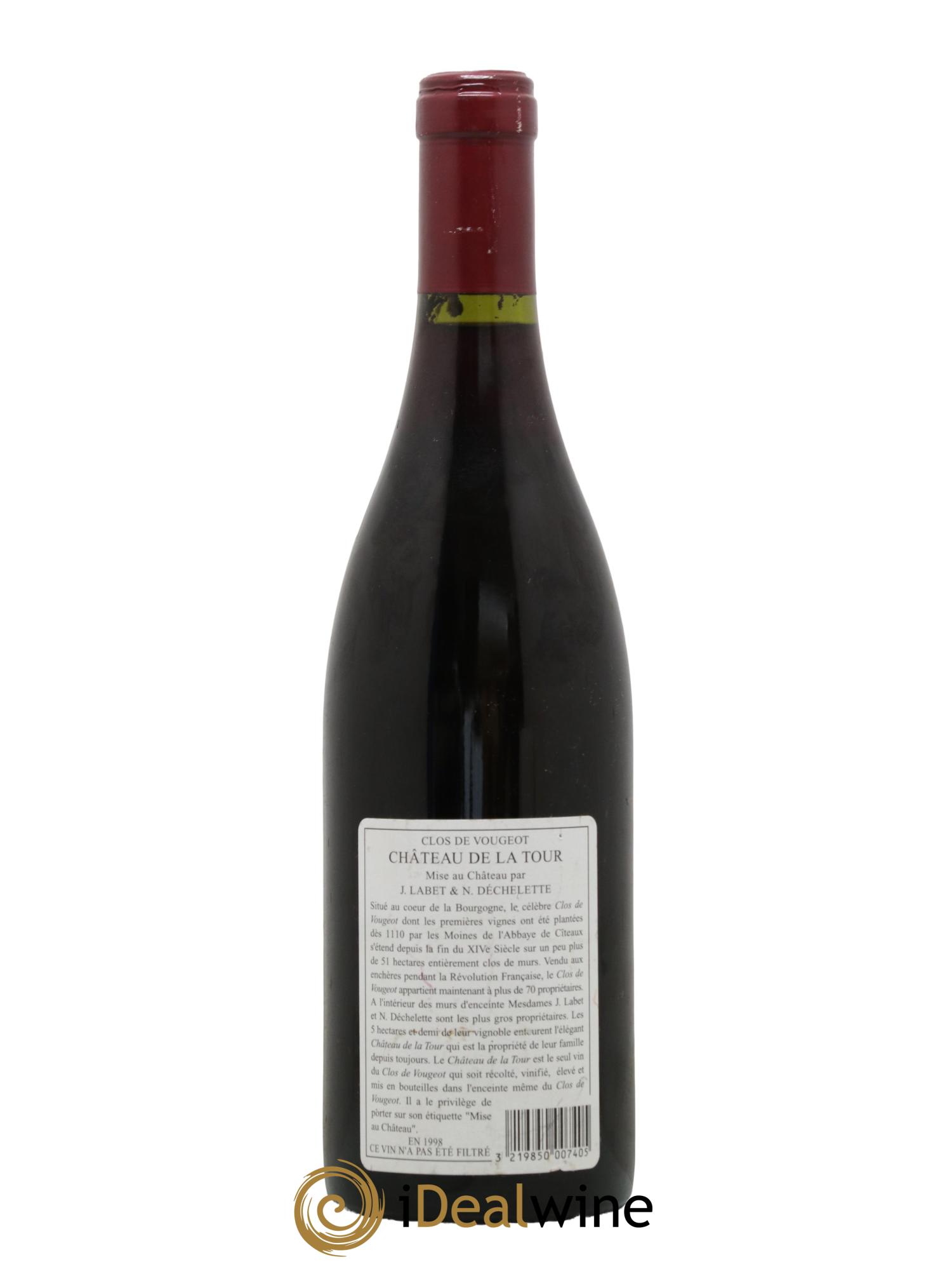 Clos de Vougeot Grand Cru Château de La Tour 1998 - Posten von 1 Flasche - 1