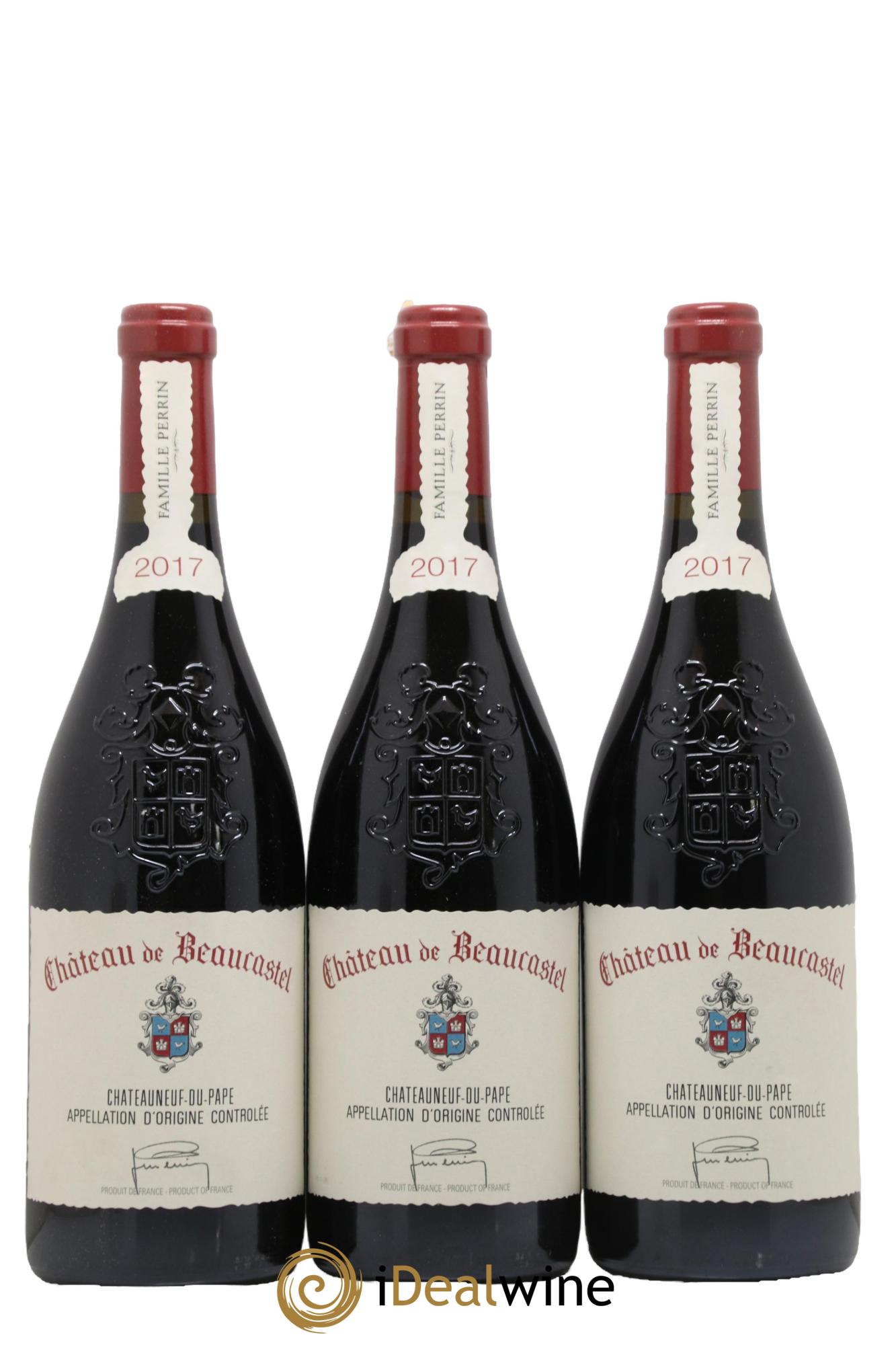 Châteauneuf-du-Pape Château de Beaucastel Famille Perrin 2017 - Lot of 6 bottles - 1