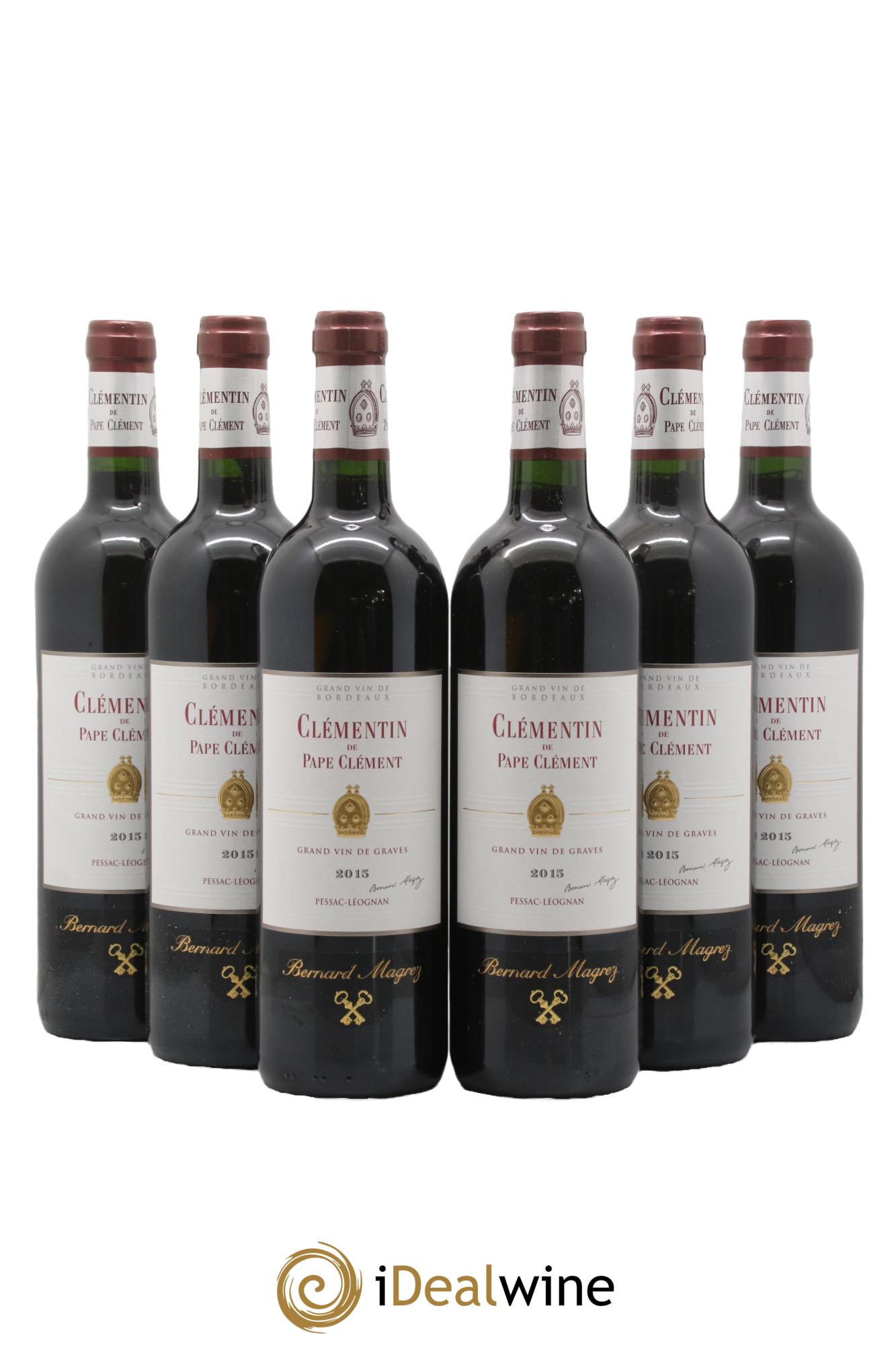 Le Clémentin de Pape Clément Second Vin 2015 - Lot de 6 bouteilles - 0