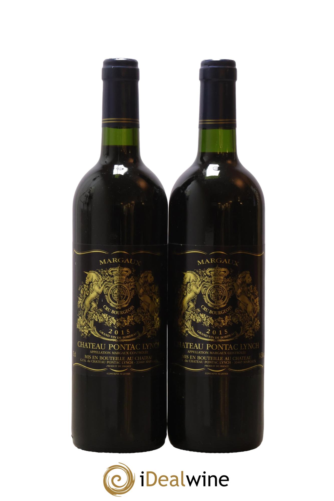 Château Pontac Lynch Cru Bourgeois 2015 - Lot de 2 bouteilles - 0
