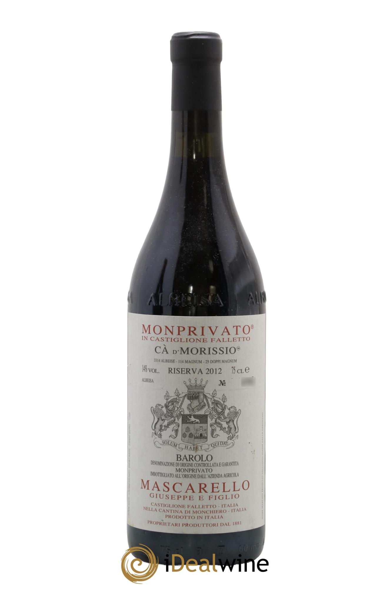 Barolo DOCG Monprivato Ca D' Morissio Riserva Giuseppe Mascarello 2012 - Posten von 1 Flasche - 0
