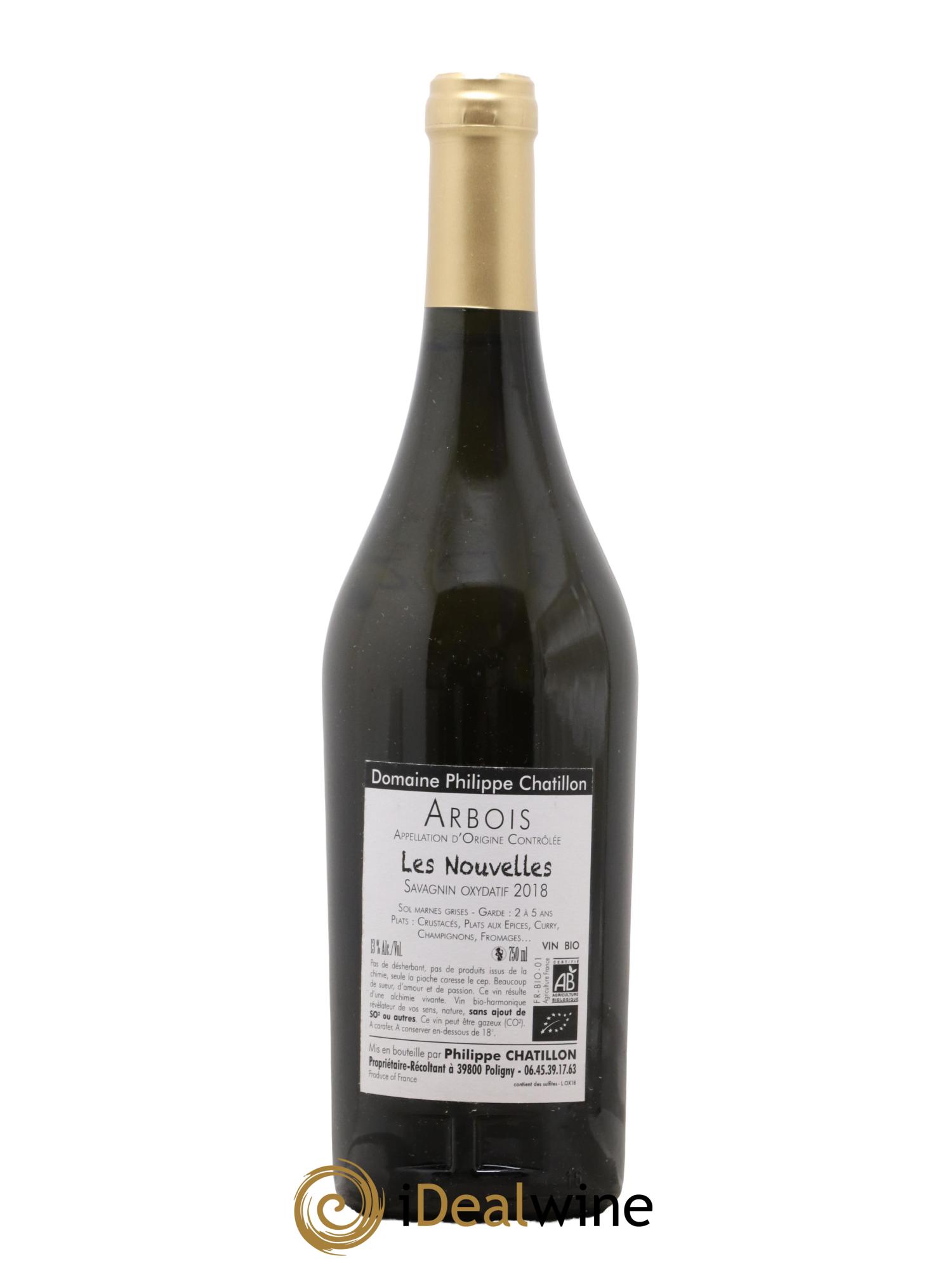 Arbois Les Nouvelles Philippe Chatillon 2018 - Lot of 1 bottle - 1