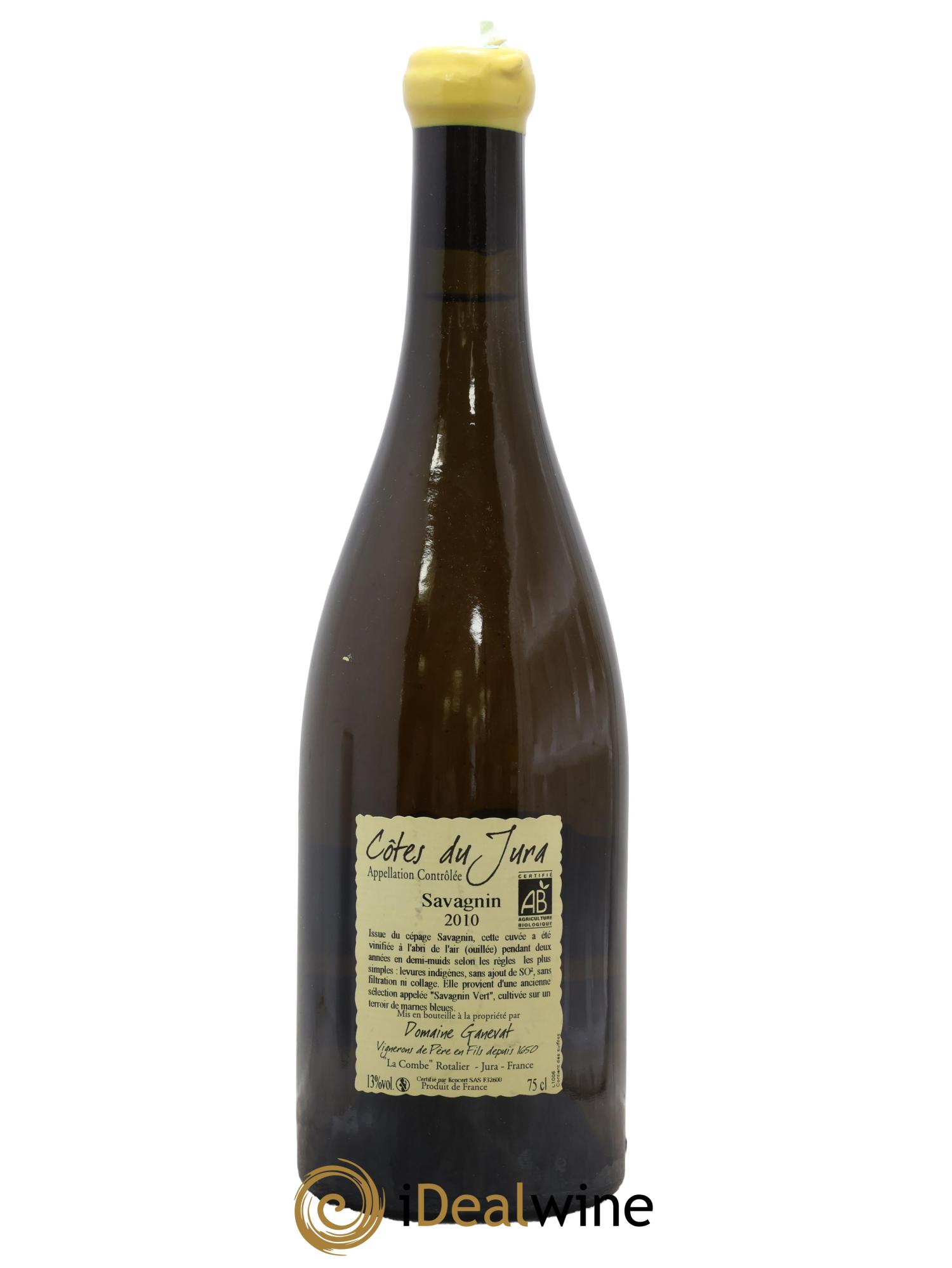 Côtes du Jura Les Chalasses Marnes Bleues Jean-François Ganevat (Domaine) 2010 - Lot of 1 bottle - 1