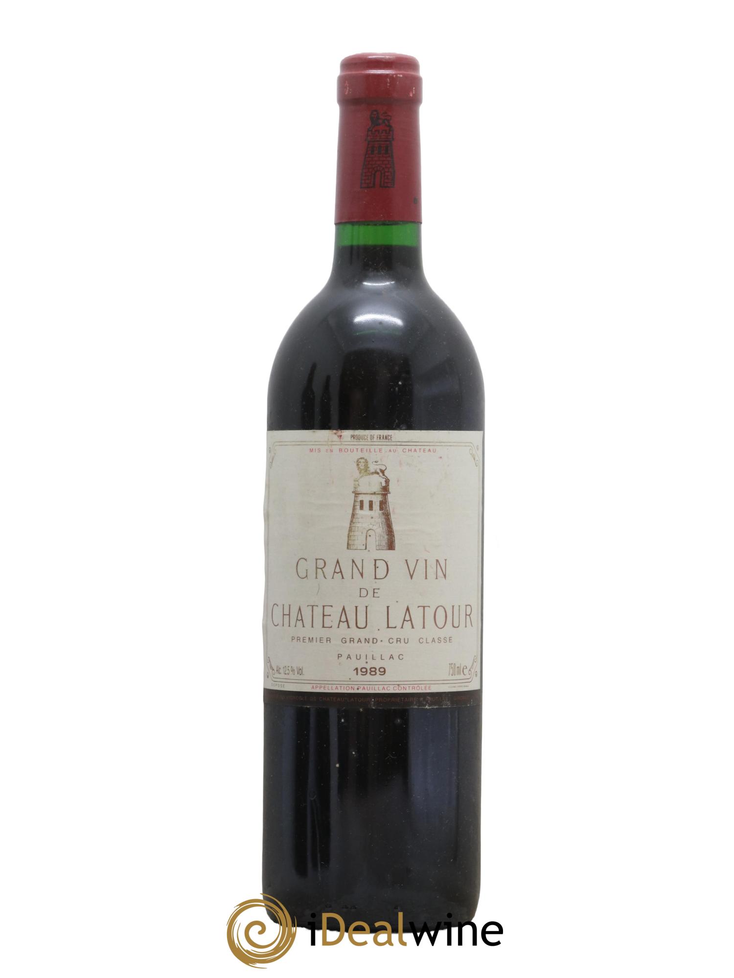Château Latour 1er Grand Cru Classé 1989 - Lot de 1 bouteille - 0