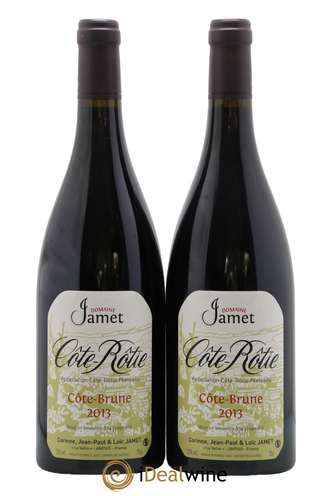Côte-Rôtie Côte Brune Jamet (Domaine) 2013 - Lot de 2 bouteilles - 0