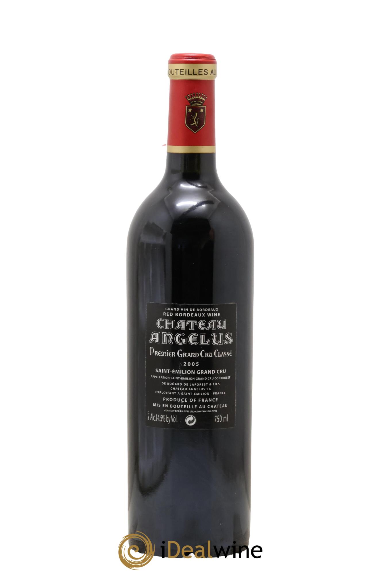 Château Angélus 1er Grand Cru Classé A 2005 - Lot de 1 bouteille - 1
