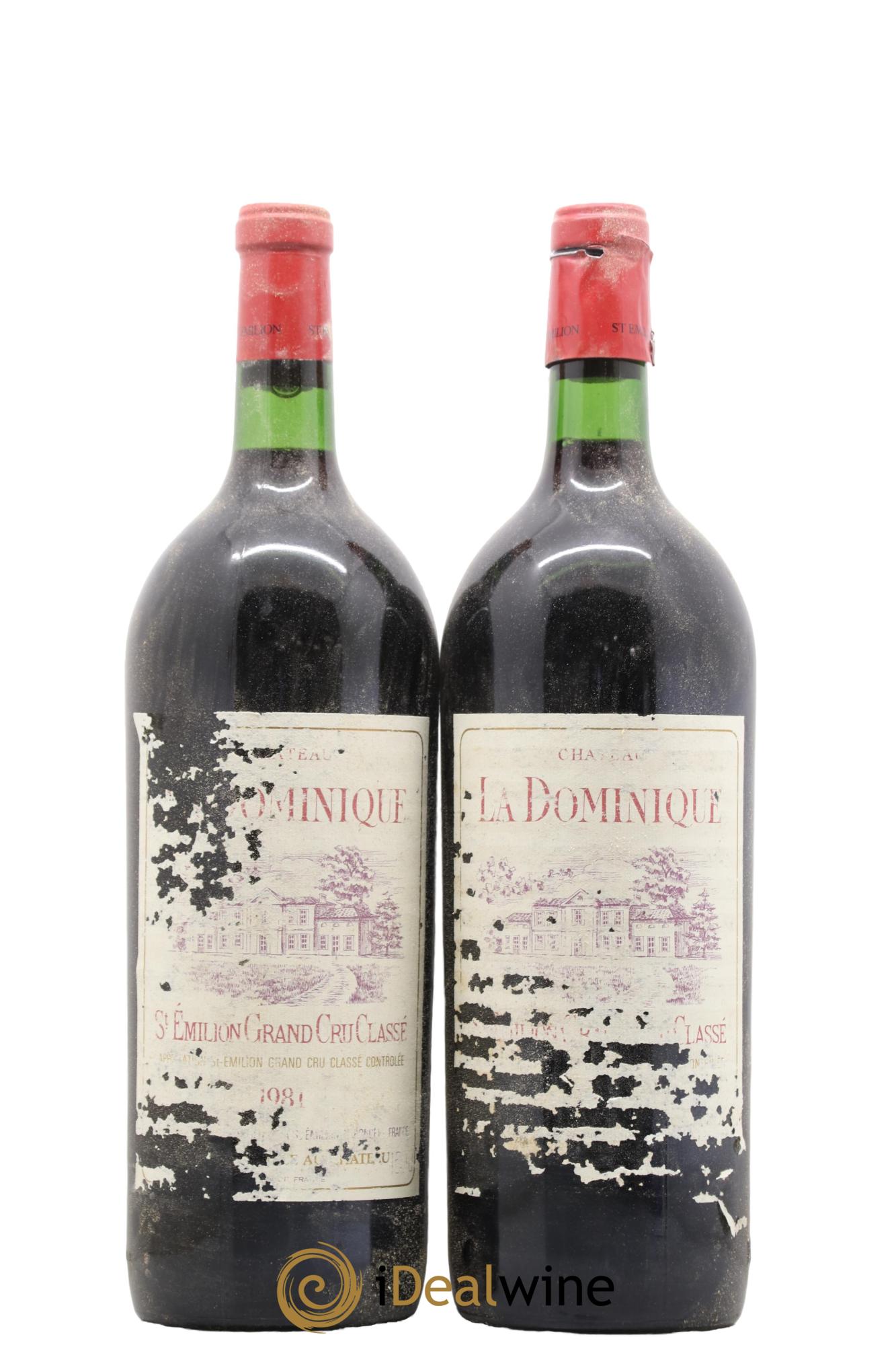 Château la Dominique Grand Cru Classé 1981 - Lot de 2 magnums - 0