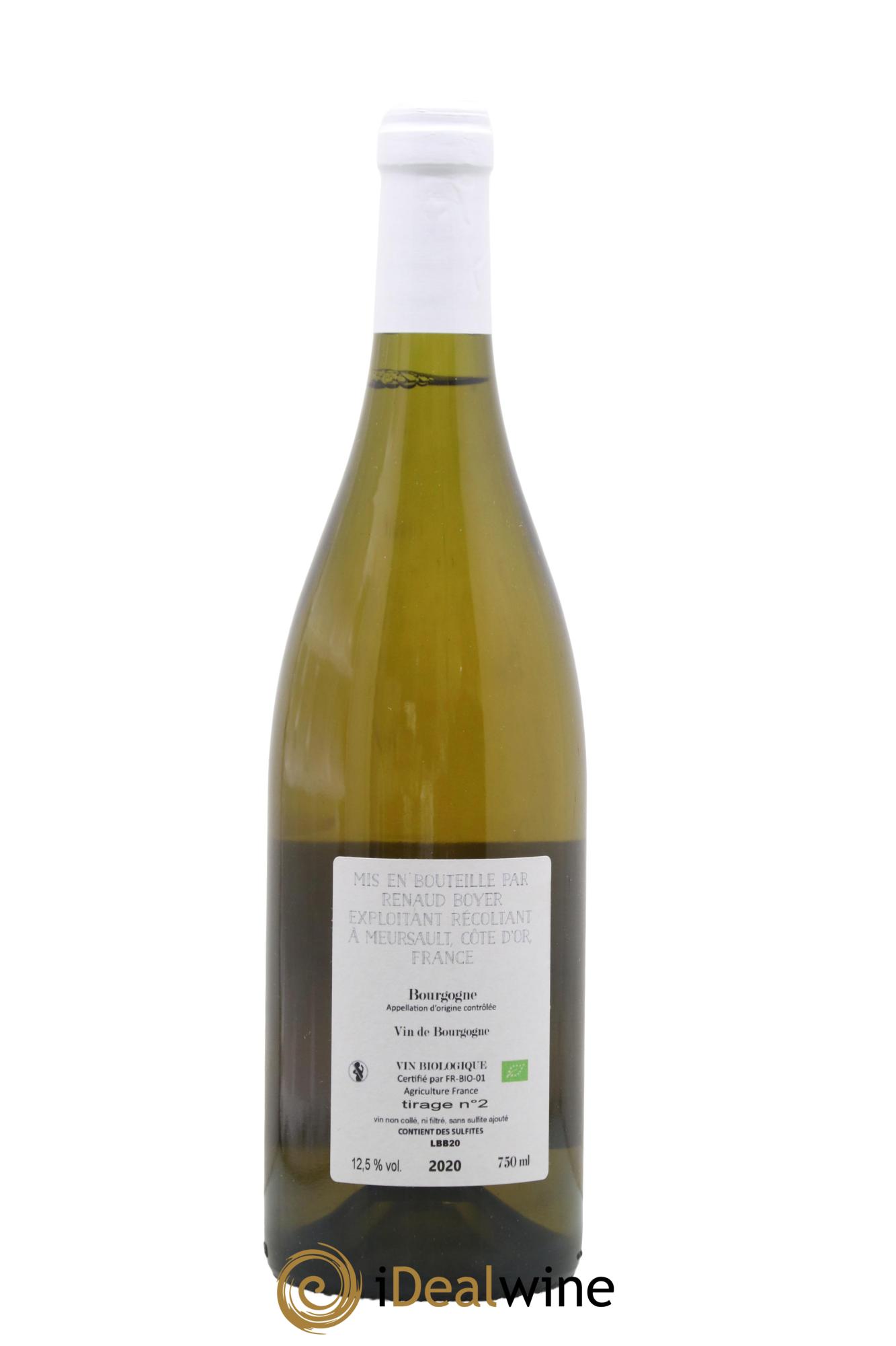 Bourgogne Les Riaux Renaud Boyer 2020 - Lotto di 1 bottiglia - 1