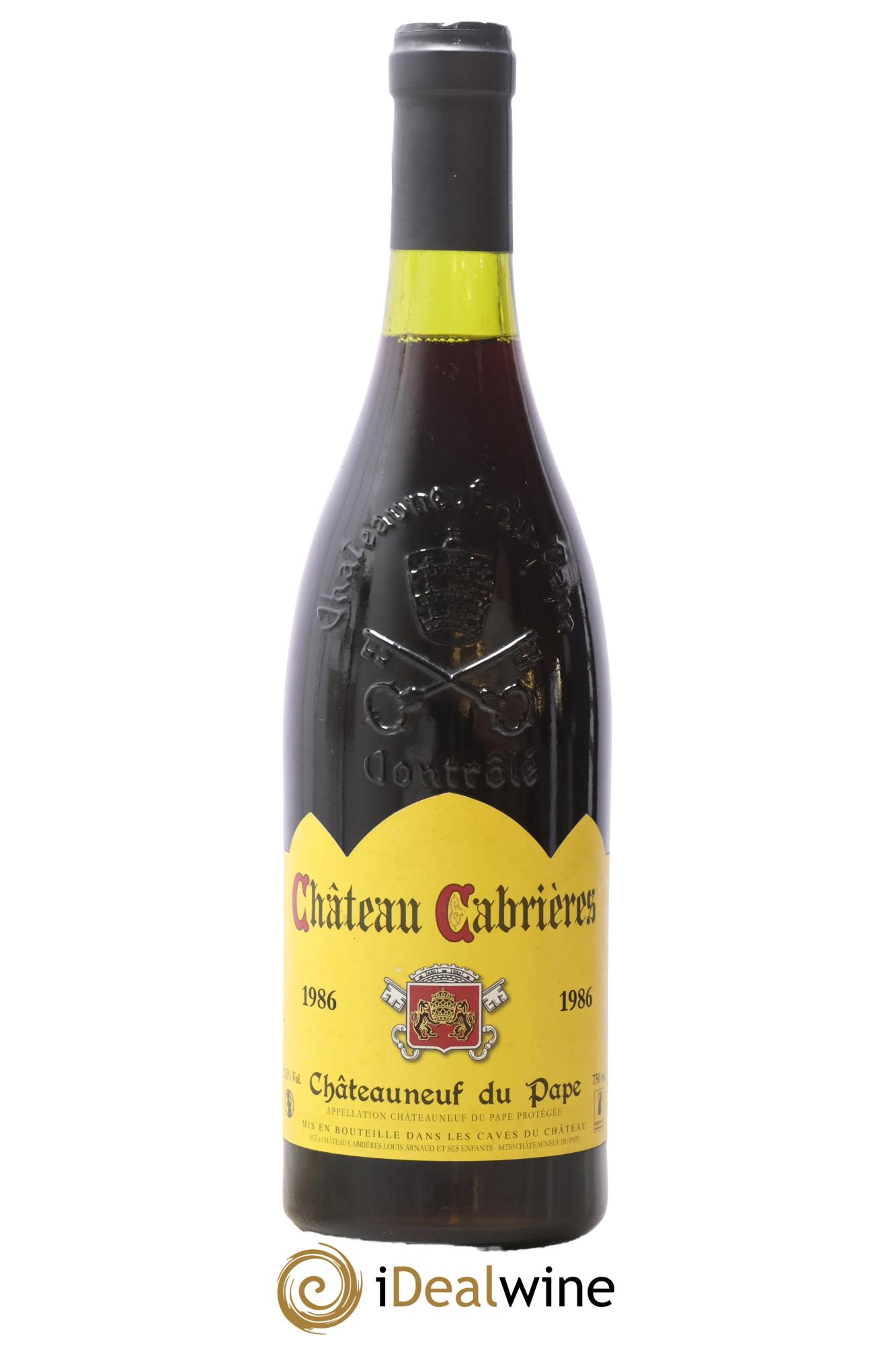 Châteauneuf-du-Pape Château Cabrières 1986 - Lot de 1 bouteille - 0