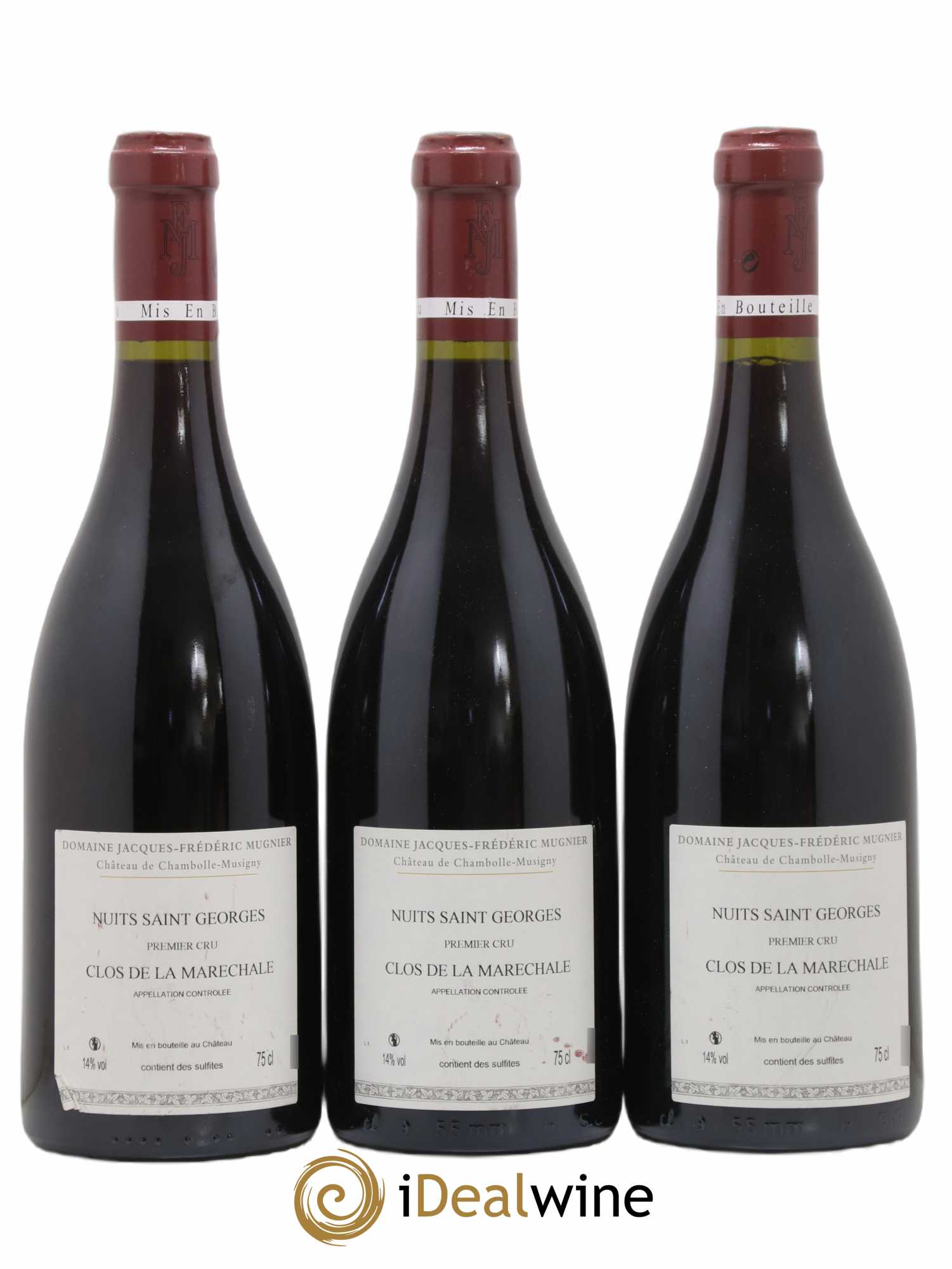 Nuits-Saint-Georges 1er Cru Clos de La Maréchale Jacques-Frédéric Mugnier 2009 - Lotto di 3 bottiglie - 1
