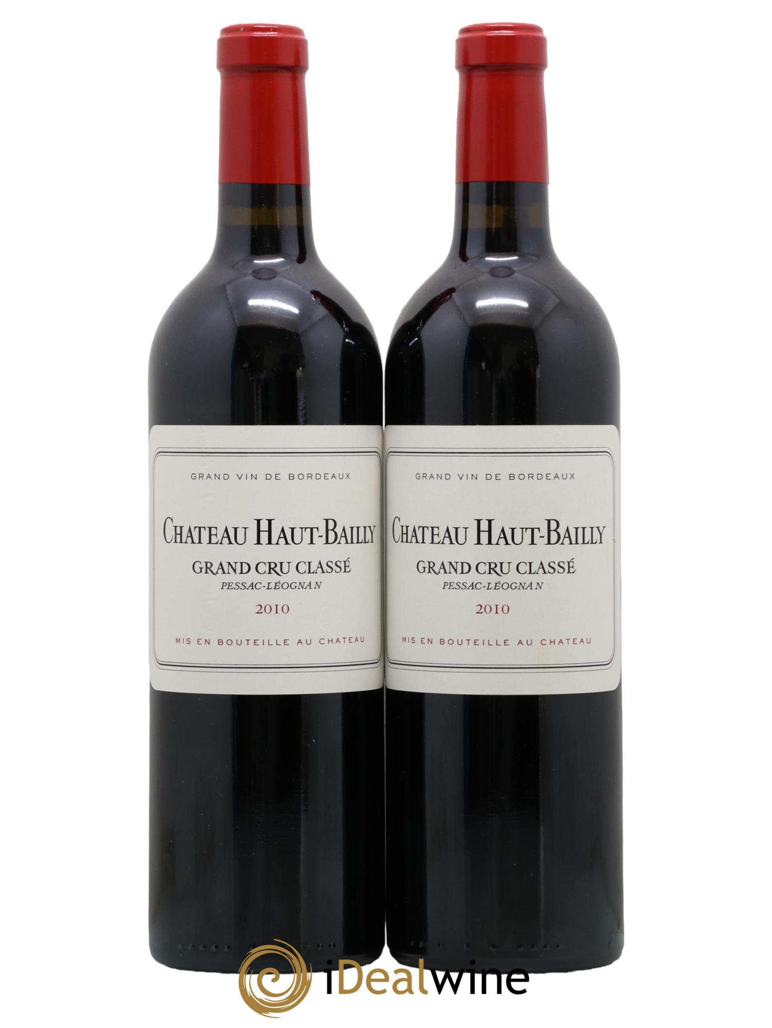 Château Haut-Bailly Cru Classé de Graves 2010 - Lot de 2 bouteilles - 0