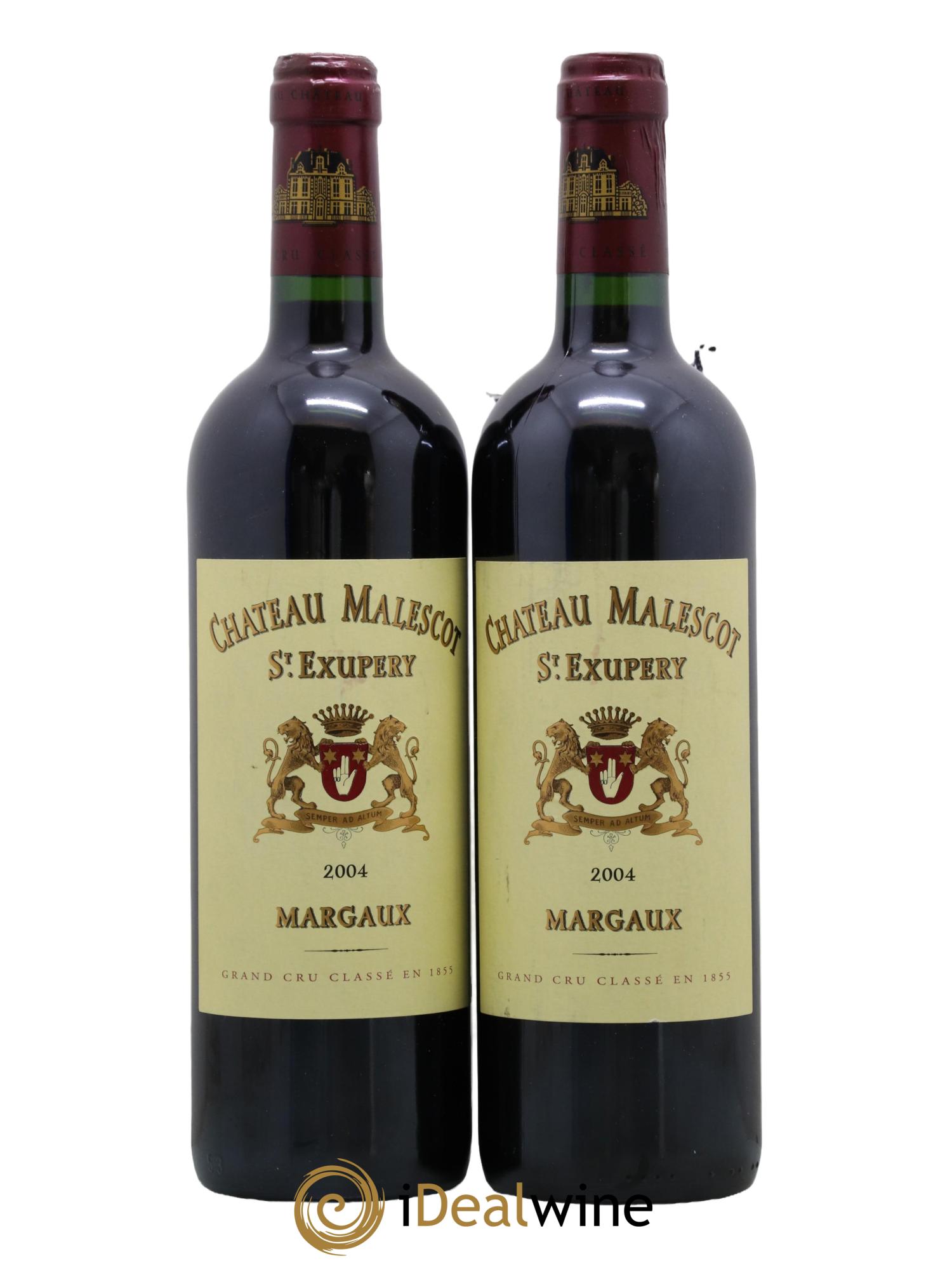Château Malescot Saint-Exupéry 3ème Grand Cru Classé 2004 - Lot de 2 bouteilles - 0