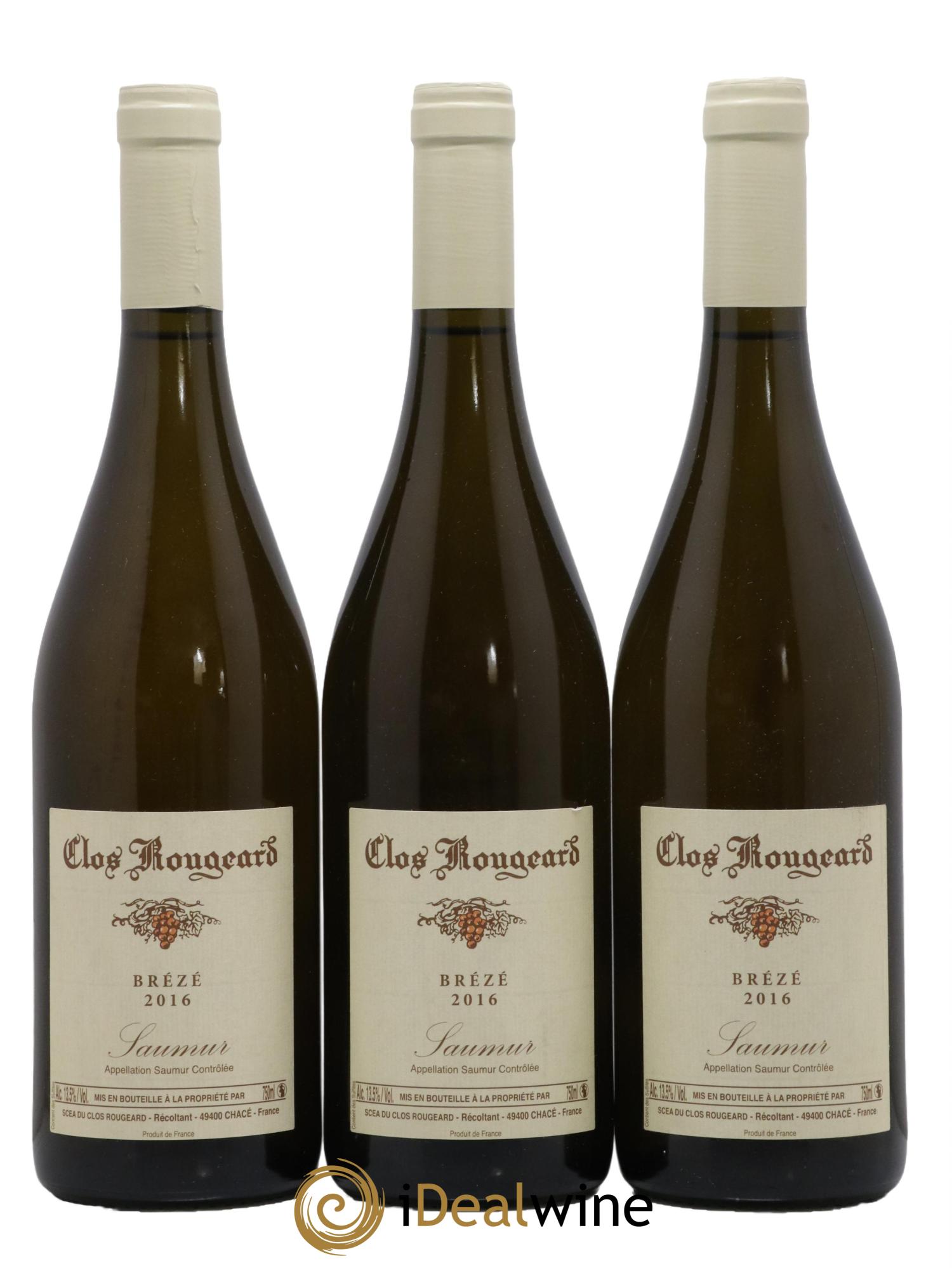 Saumur Brézé Clos Rougeard 2016 - Lot de 3 bouteilles - 0
