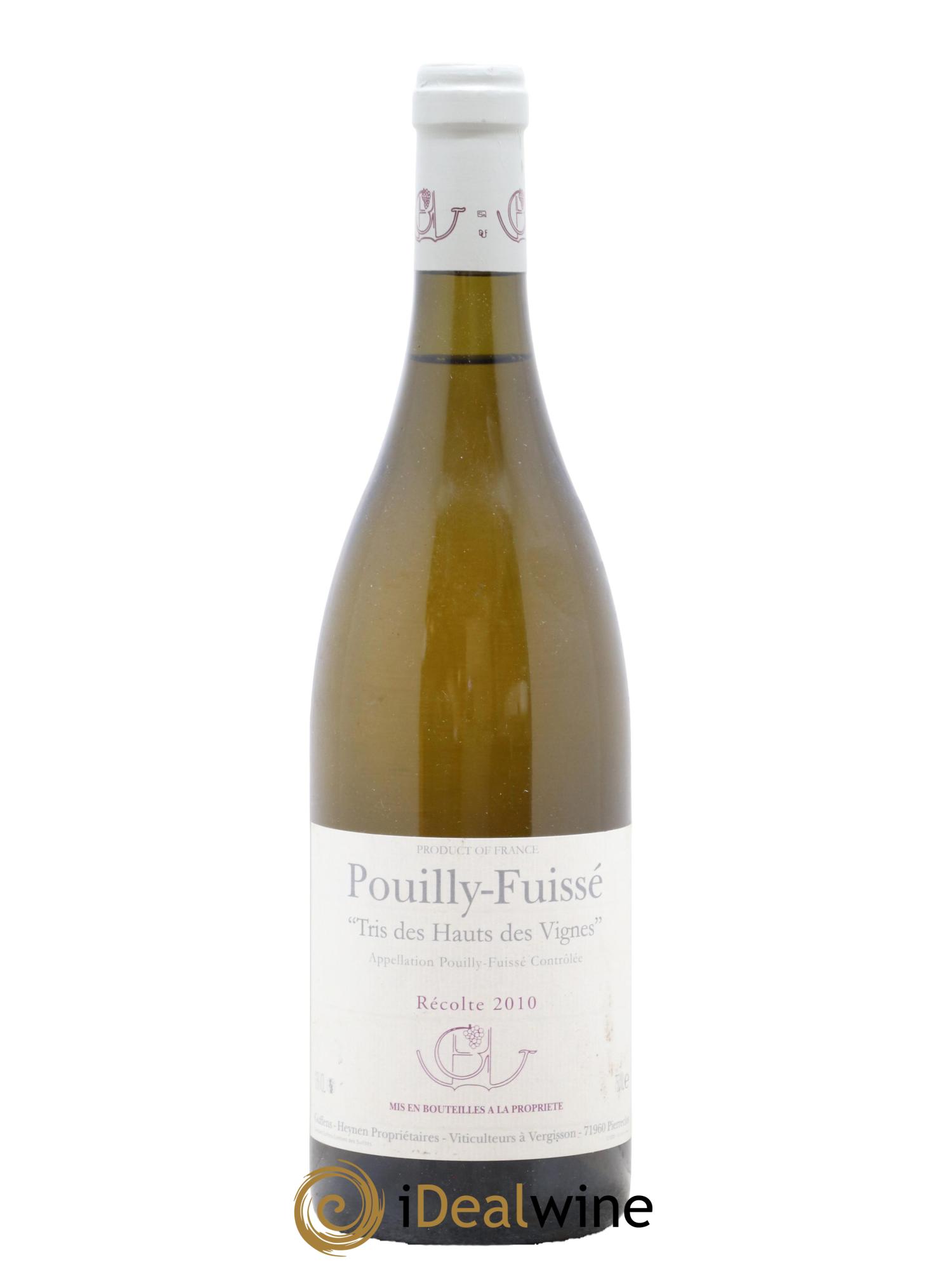 Pouilly-Fuissé Tris des Hauts des Vignes Guffens-Heynen 2010 - Lot of 1 bottle - 0