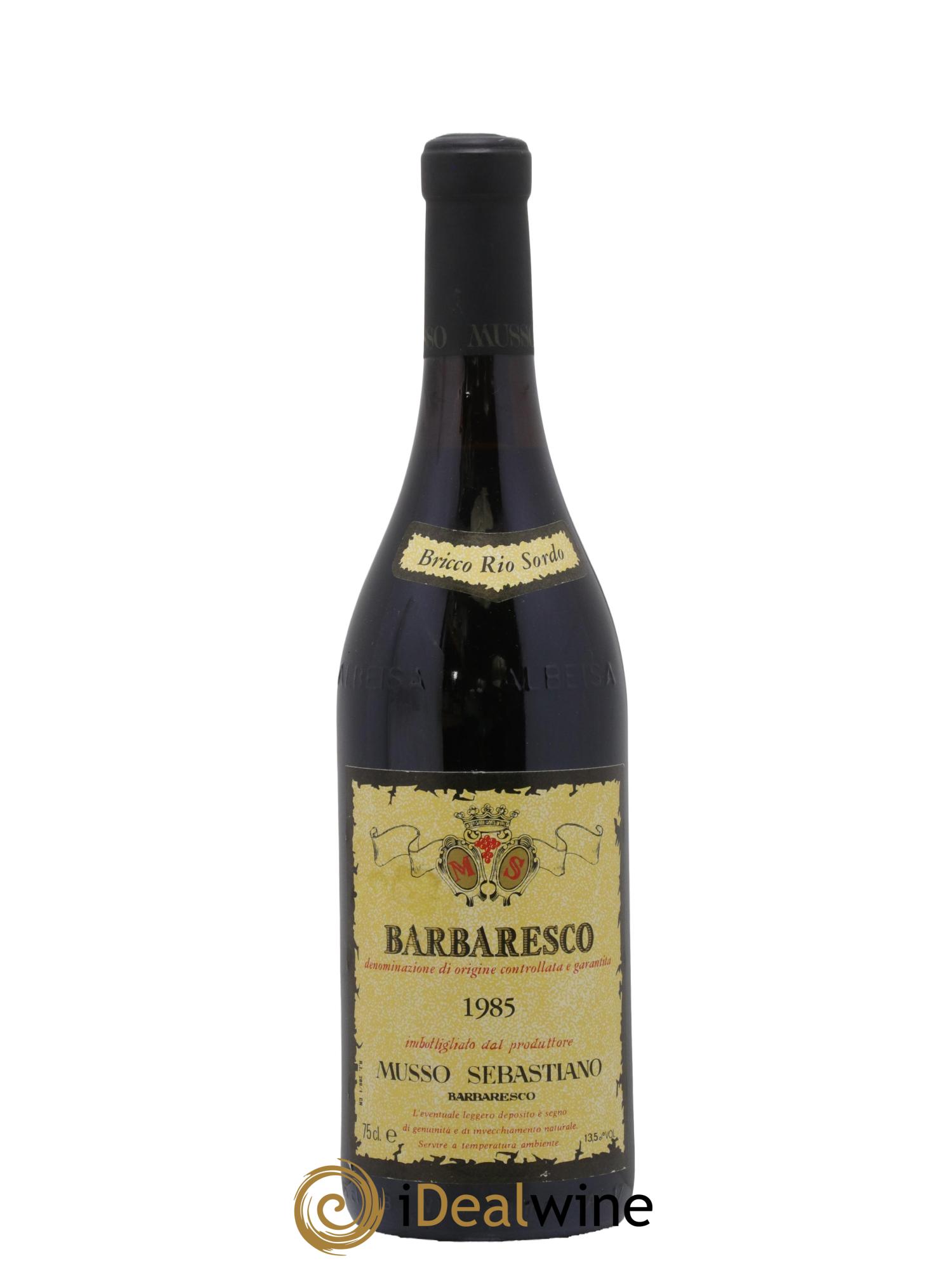 Barbaresco DOCG Bricco Rio Sordo Musso Sebastiano 1985 - Posten von 1 Flasche - 0