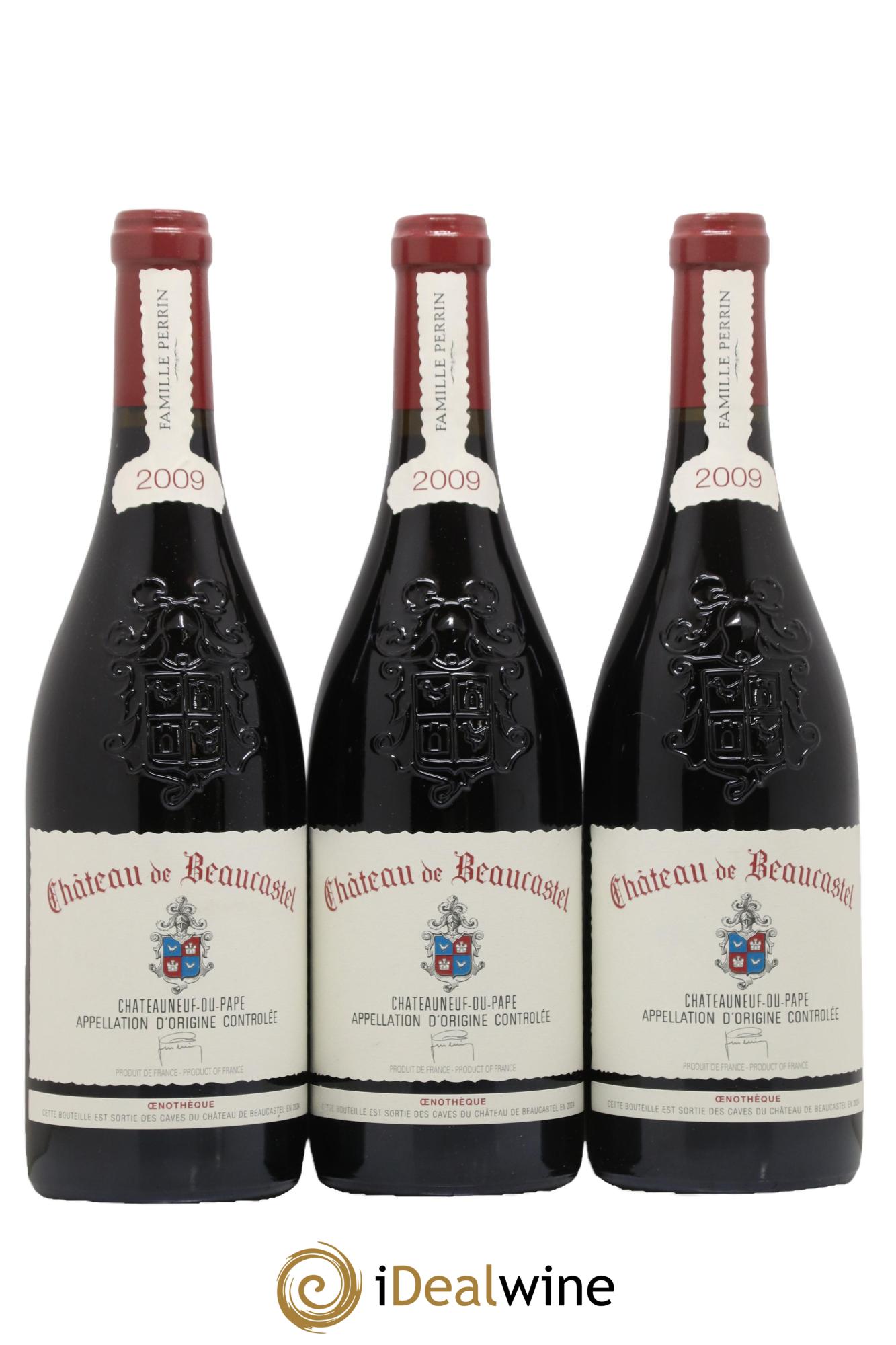 Châteauneuf-du-Pape Château de Beaucastel Famille Perrin 2009 - Lot de 6 bouteilles - 1