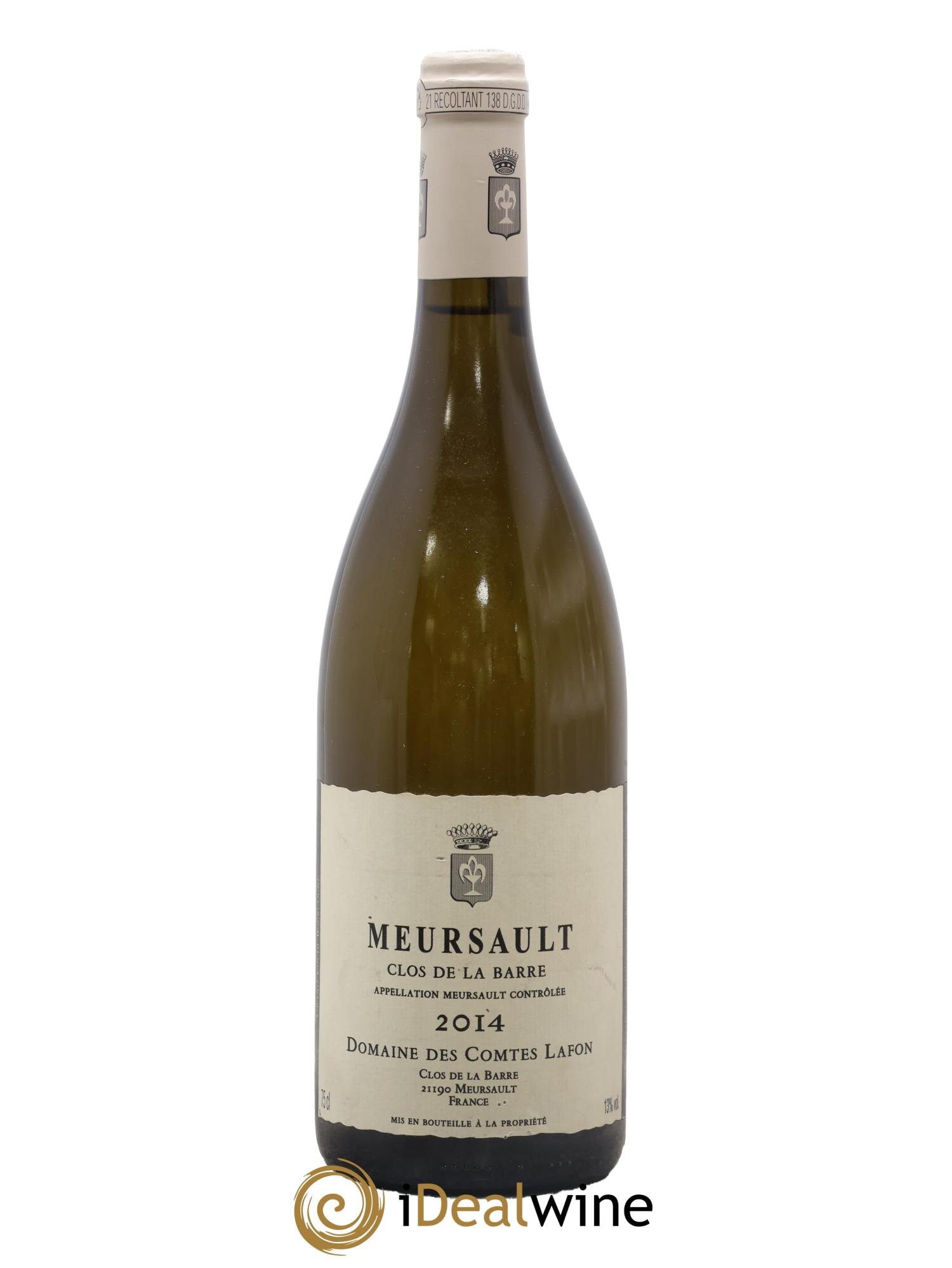 Meursault Clos de la Barre Comtes Lafon (Domaine des) 2014 - Posten von 1 Flasche - 0