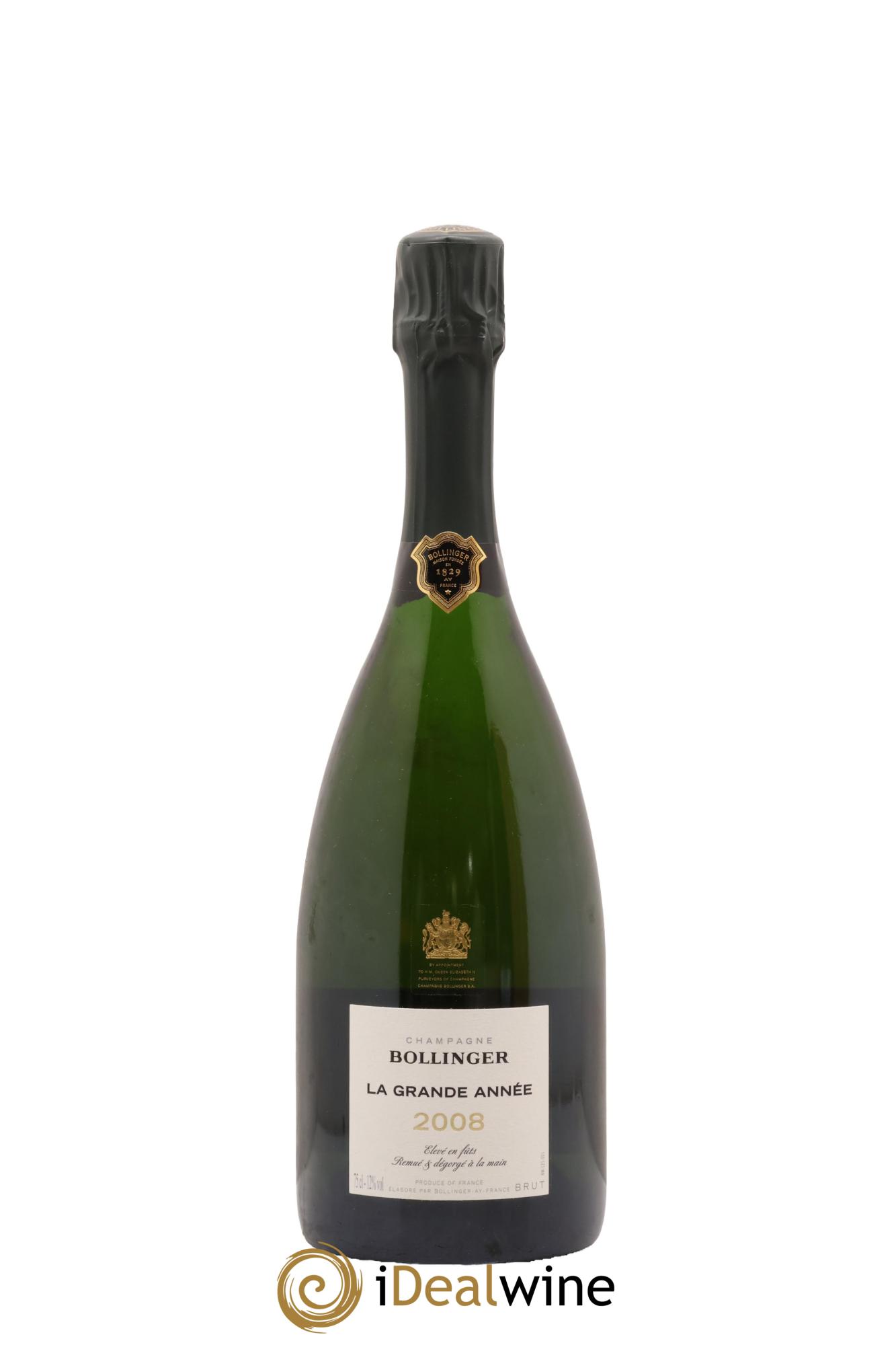 La Grande Année Brut Bollinger 2008 - Lote de 1 botella - 1
