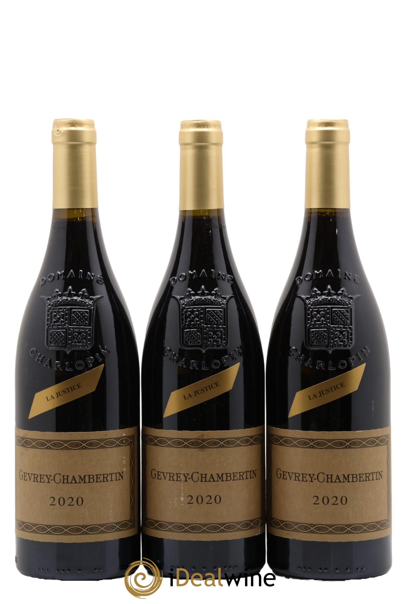 Gevrey-Chambertin La Justice Charlopin-Parizot 2020 - Lot of 3 bottles - 0